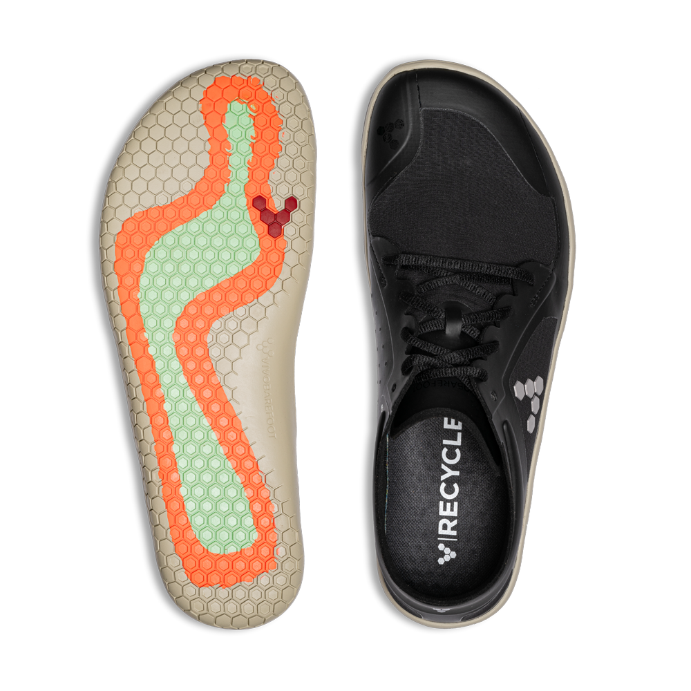Vivobarefoot Primus Lite IV All-Weather Women's Running Shoes - Obsidian | Barefoot Minimalist Trail & Gym Workout Shoes for Women