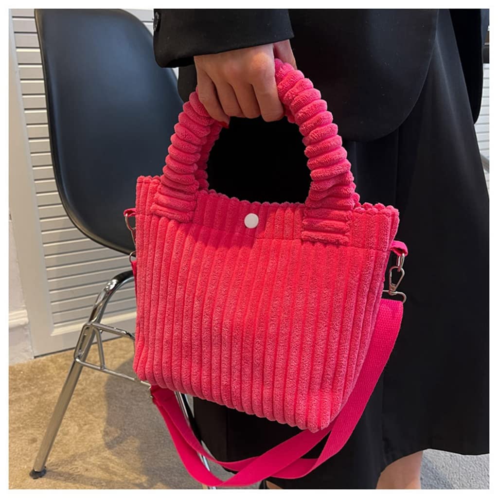 Women's Corduroy Crossbody Bag - Small Shoulder Bag Purse for Daily Use, Casual Tote & Messenger Handbag - Perfect for Work, Travel, Shopping & Outings