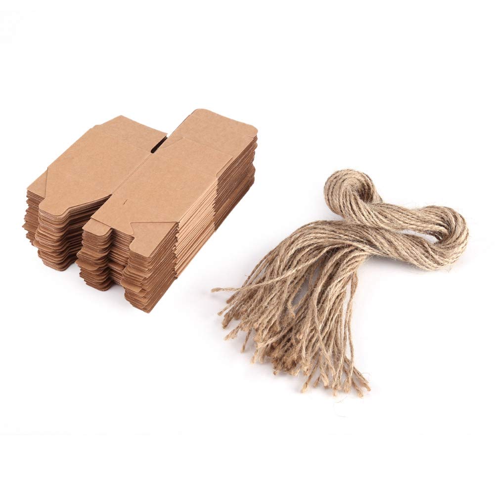 GLOGLOW Kraft Paper Wedding Favor Candy Box - Eco-Friendly Gift Box for Weddings, Birthdays & Special Occasions - Perfect for Party Favors, Bridal Showers & Holiday Gifts