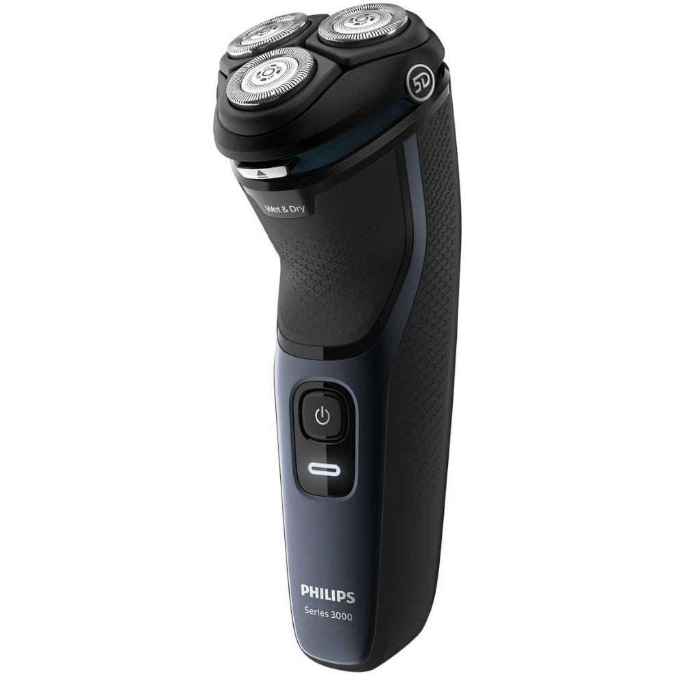 PHILIPS S3134/51 Wet & Dry Electric Shaver for Men - Series 3000 Rechargeable Cordless Razor with Dual Precision Blades - Perfect for Travel, Gym & Daily Shaving