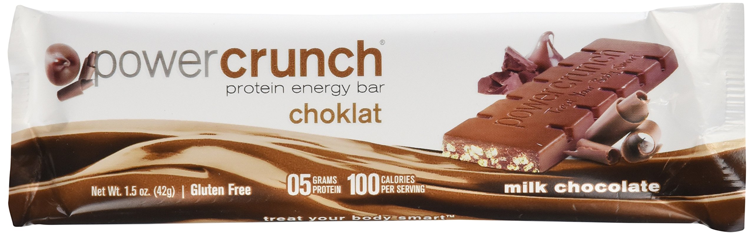 Bionutritional Research Group Power Crunch Protein Bar - Chocolate Milk Flavor, 1.5oz (12 Count) | High Protein Snack for Gym, Workout & Energy Boost