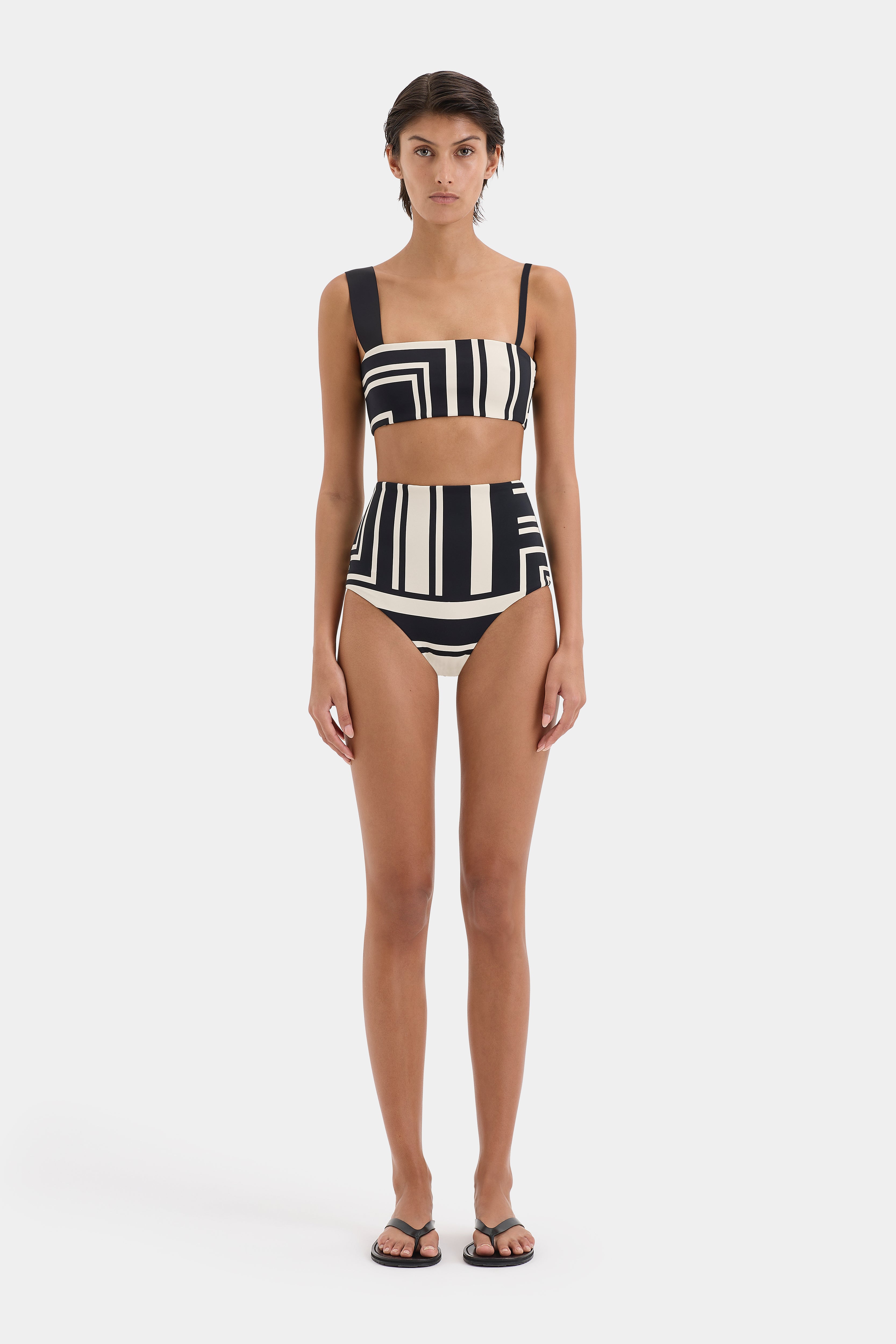 Pietra Bandeau Milano Nero - Stylish Black Bandeau Top for Women | Perfect for Summer Outfits, Beachwear, and Casual Fashion