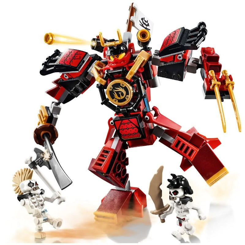 154 Pcs The Samurai Mech Building Blocks - STEM Educational Toy for Kids, Creative Construction Set with Mini Figures - Perfect for Birthday Gifts, Classroom Activities & Pretend Play Battles