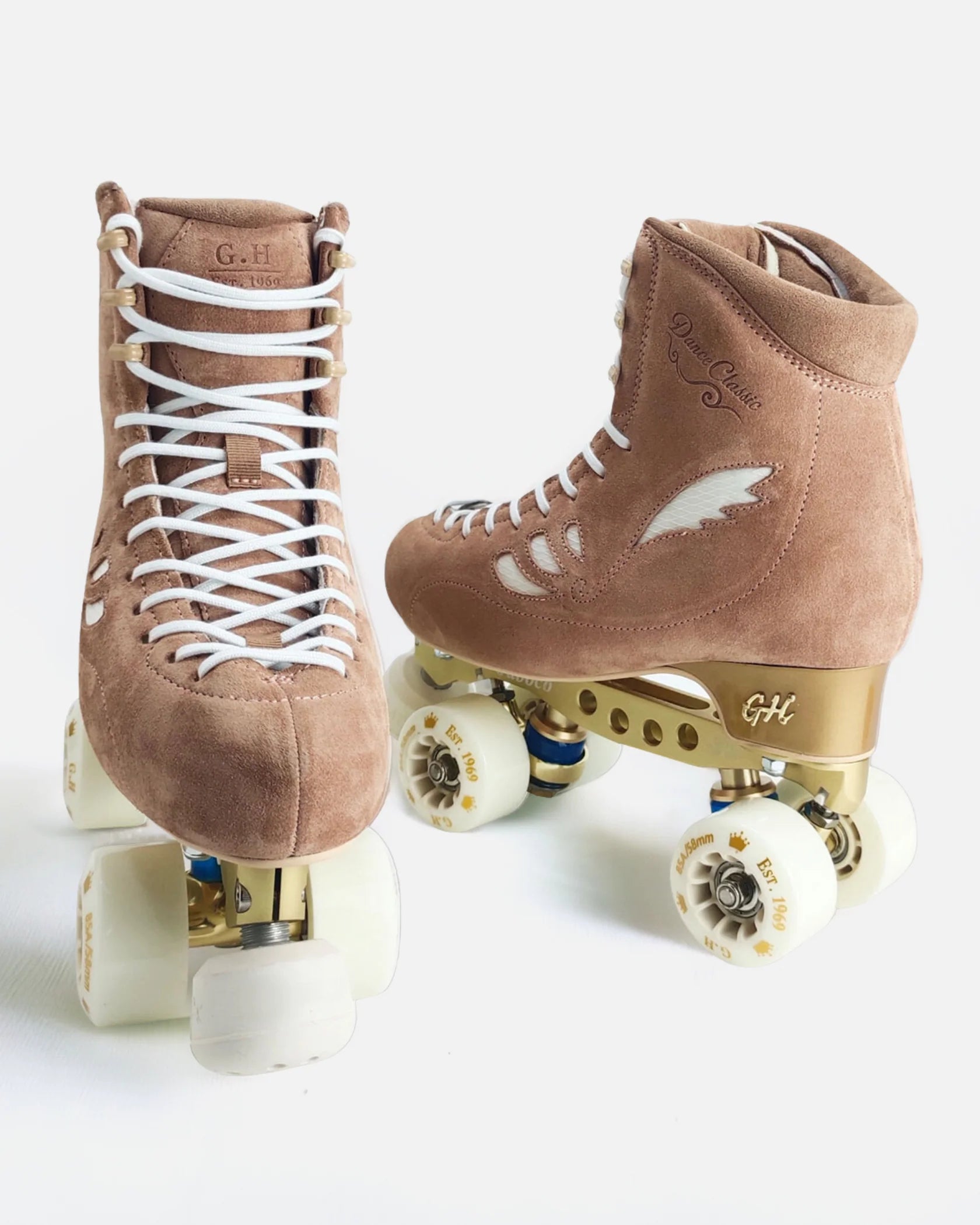 GH Dance Classic Quad Roller Skates for Adults - Vanguard & Jaboco Frame Options - Perfect for Roller Dance, Rink Skating & Artistic Performances