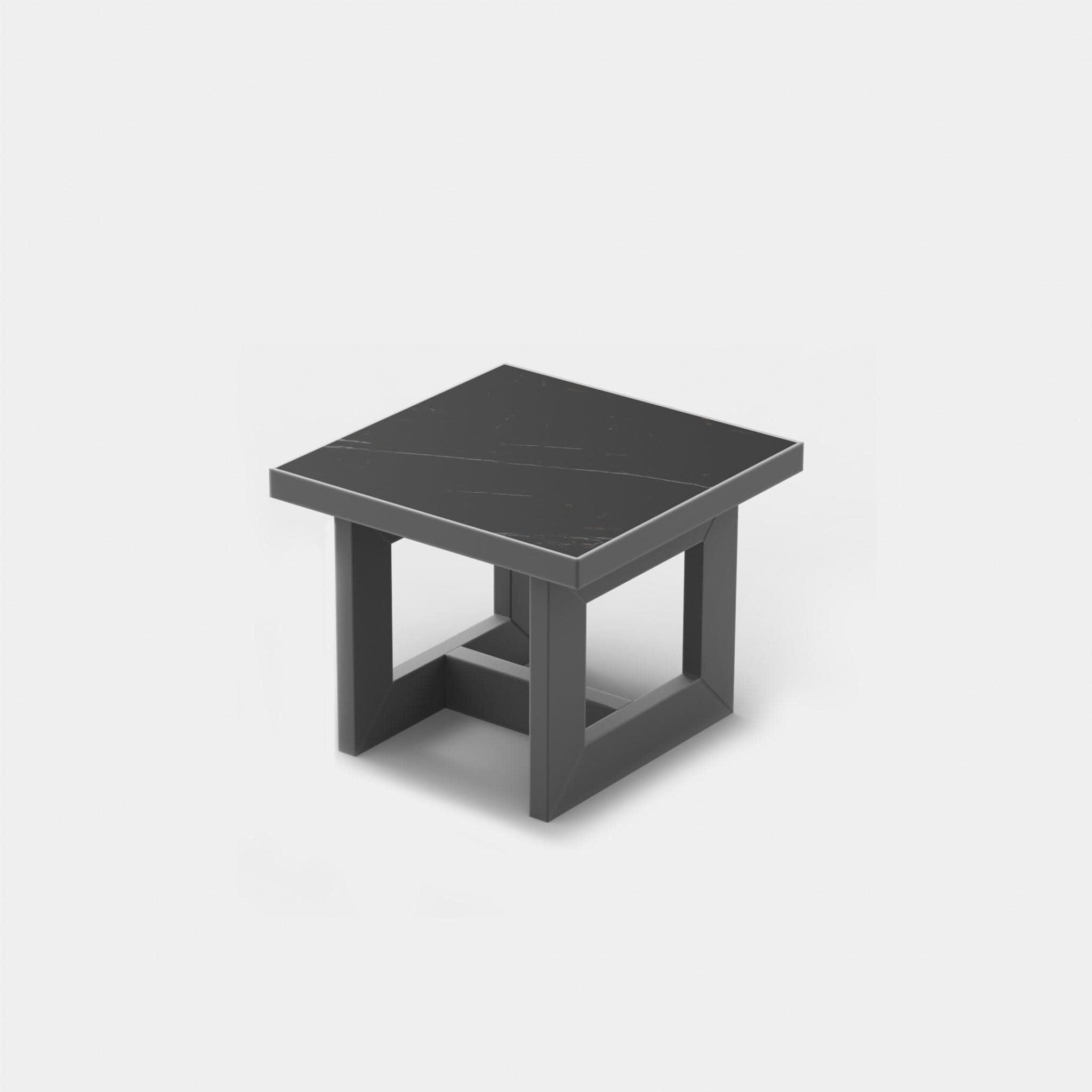 Hampton Side Table - Modern Nightstand with Storage Shelf for Bedroom, Living Room & Office | Small End Table with Sturdy Metal Frame & Wooden Top | Perfect for Home Decor, Reading Lamp & Alarm Clock