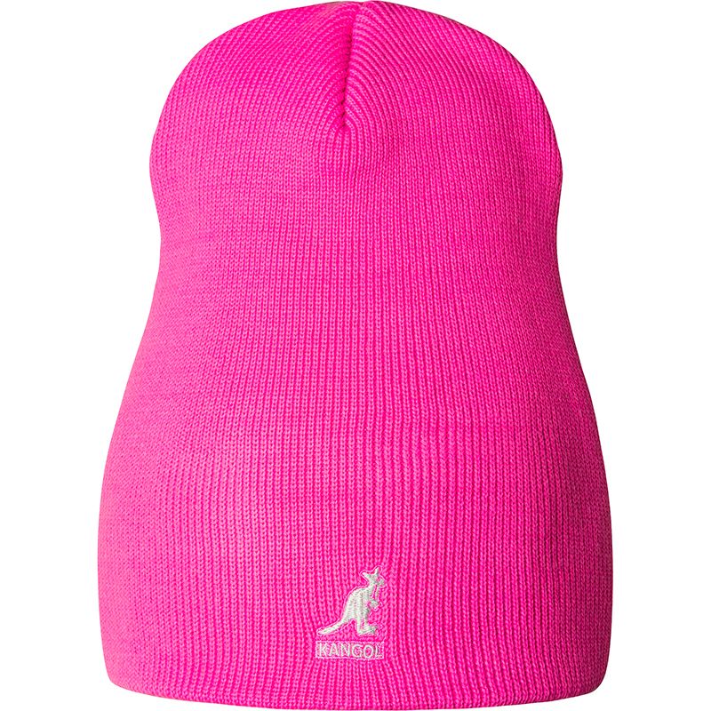 Kangol Acrylic Pull On Beanie Hat for Women & Men - Soft Winter Warm Hat in Electric Pink - Perfect for Skiing, Snowboarding & Outdoor Activities