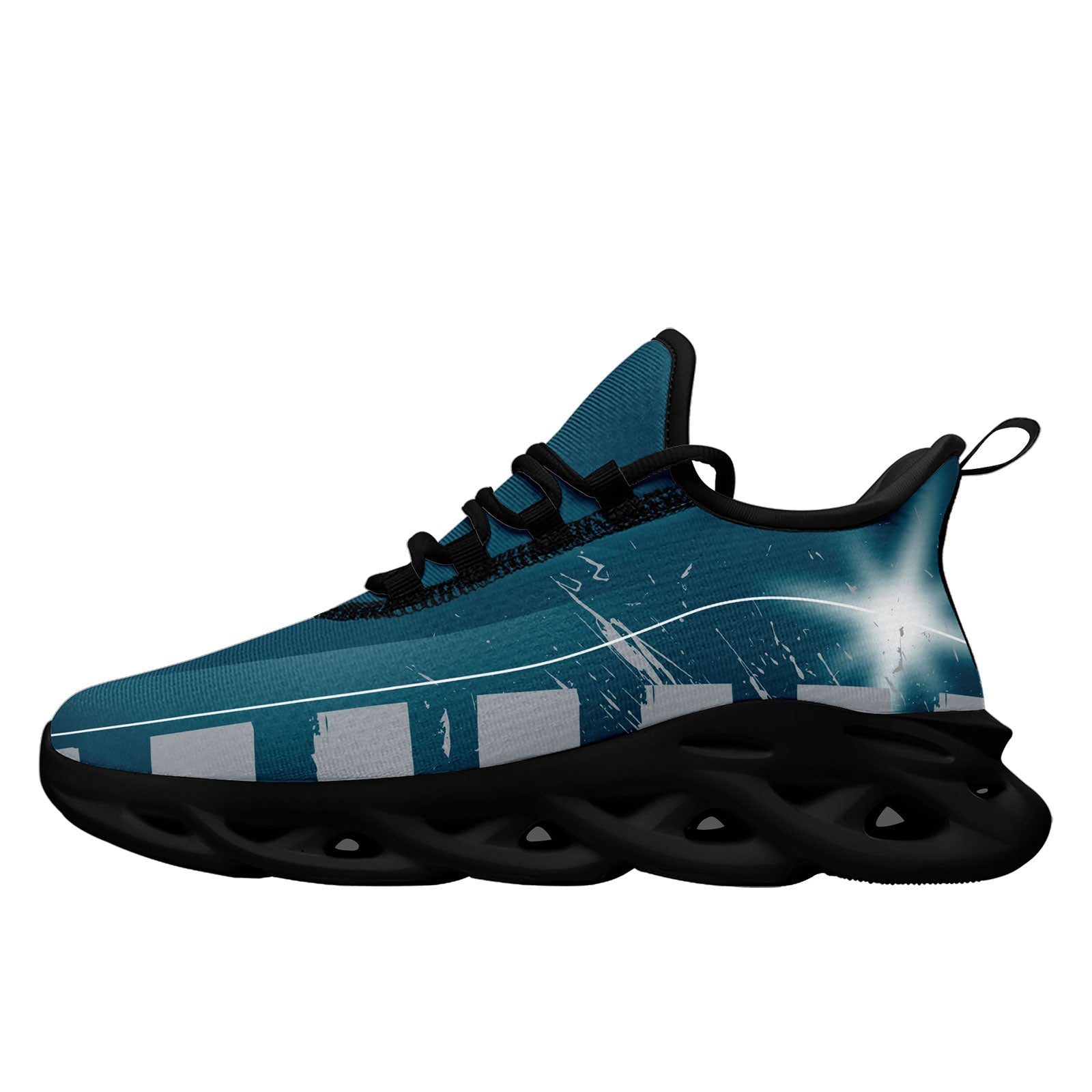 Custom Green & Gray Philadelphia Maxsoul Sneakers - Personalized Basketball Shoes FN003 D020260 (Size 23) - Perfect for Streetwear, Sports & Casual Fashion