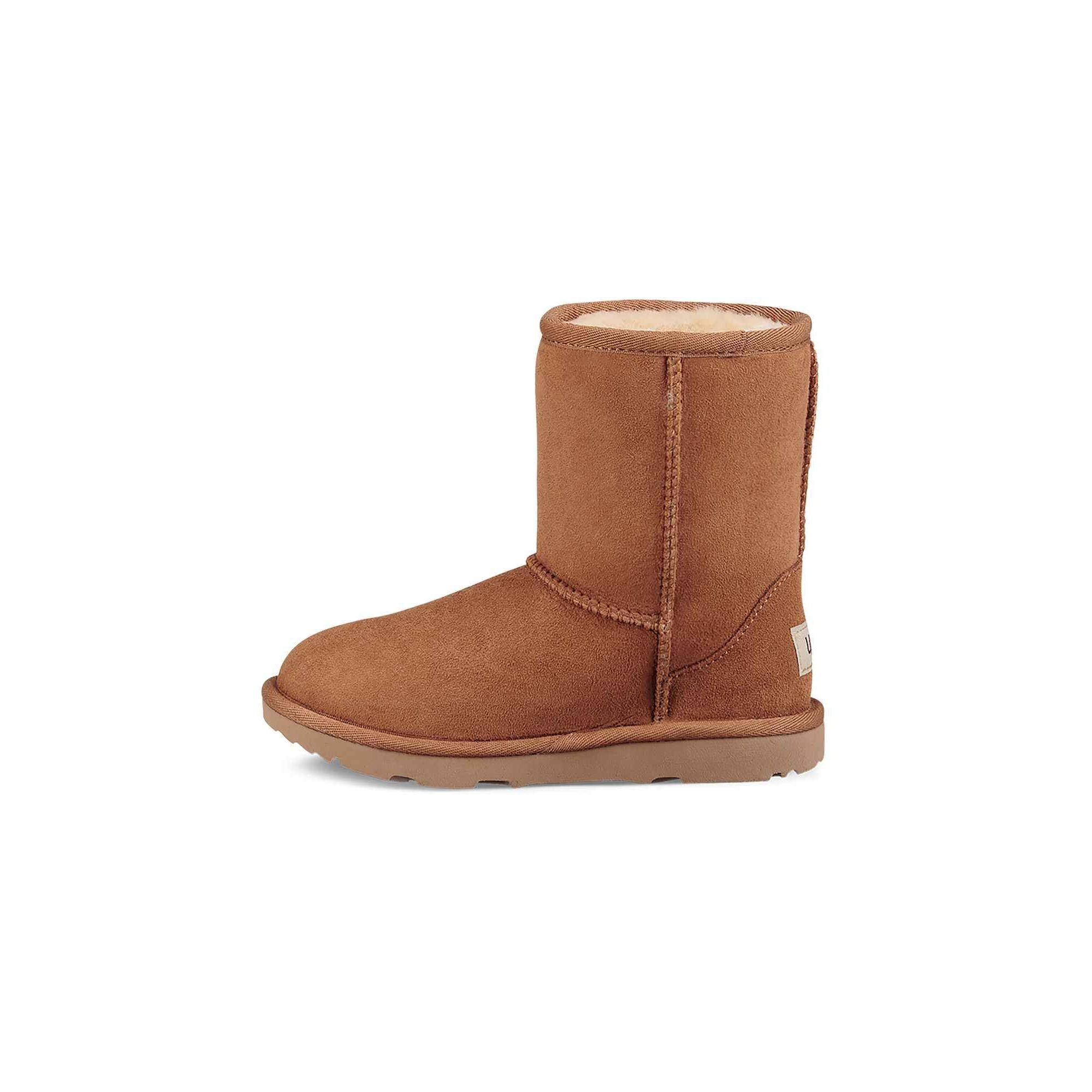 UGG Kid's Classic II Boot in Chestnut - Waterproof Winter Snow Boots for Boys & Girls - Cozy Sheepskin Lined Shoes for Cold Weather & Outdoor Play