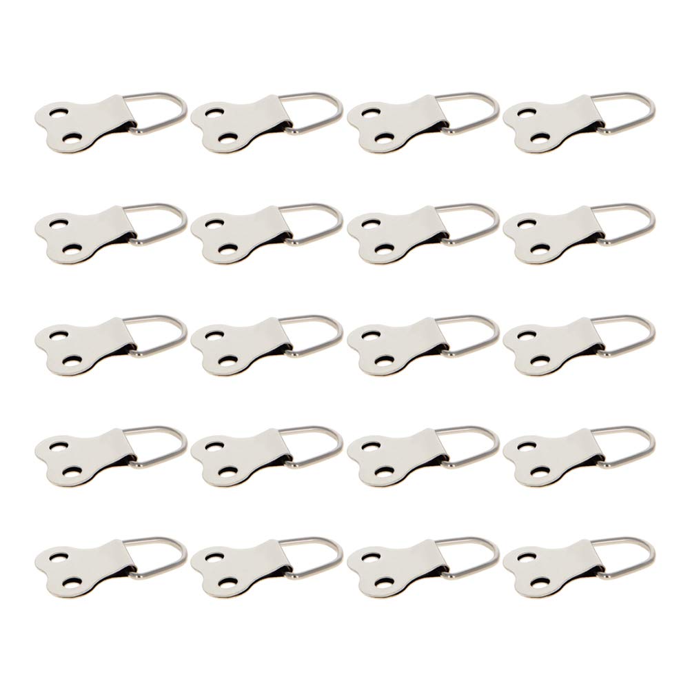 Silver Tone Ring Frame Buckles 20PCS Kit - 1.14