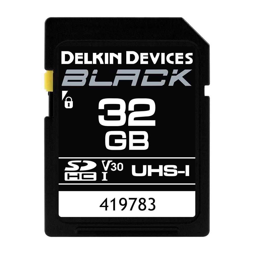 Delkin 32GB SDHC UHS-I V30 Memory Card - High Speed Class 10 for DSLR Cameras, Drones & Action Cameras - Perfect for 4K Video Recording & Burst Mode Photography