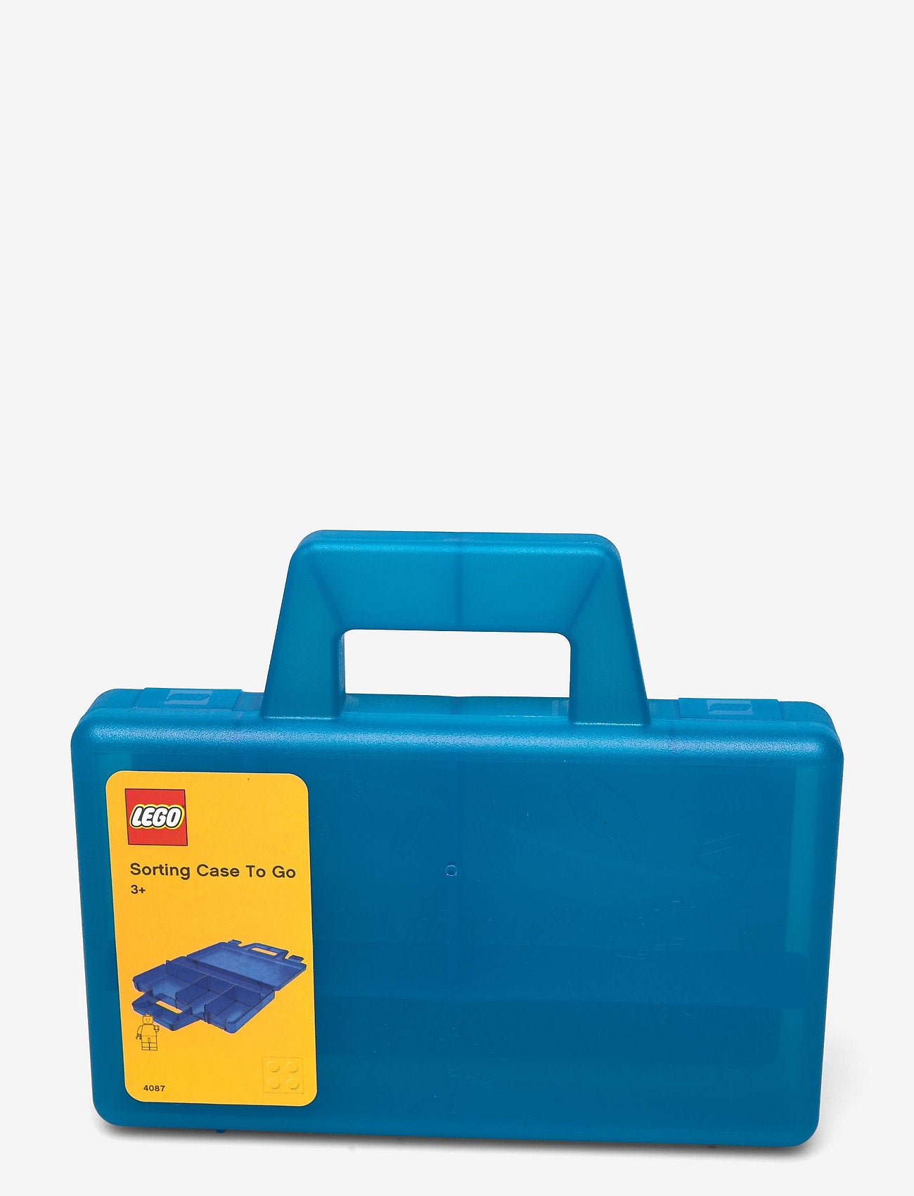 Lego Sorting Case To Go - Transparent Blue Storage Organizer for Travel & Home Organization | Perfect for Kids & Adults