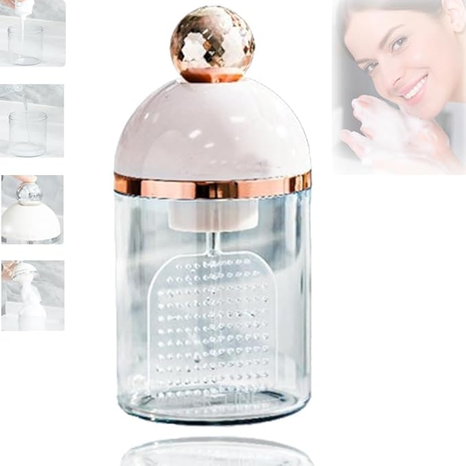 Electric Foam Facial Cleanser & Soap Dispenser - Rechargeable Foam Maker for Face Wash, Shampoo & Skincare | Portable Bubble Machine for Rich Lather | Perfect for Travel, Home & Spa Use