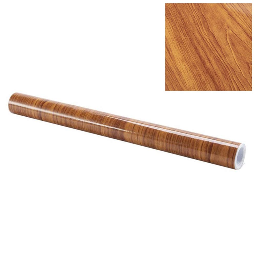 Self-Adhesive Wood Grain Car Interior Film - 30cm x 100cm Waterproof Vinyl Sticker for Car Dashboard, Furniture & Cupboards - Easy DIY Upgrade for Home & Auto Decoration