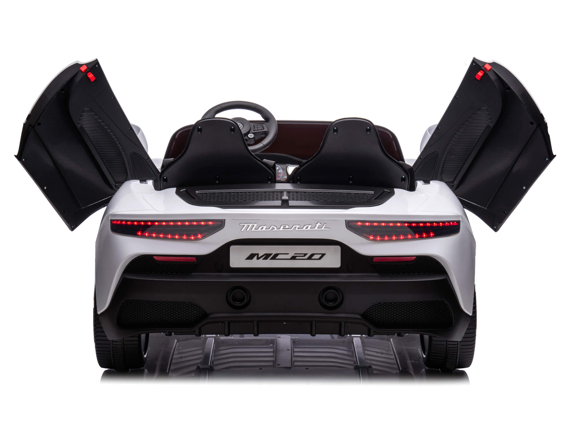 24V Maserati MC20 Kids Electric Ride On Car with Parent Remote Control - 2 Seater White Battery-Powered Toy Vehicle for Boys & Girls - Perfect for Birthday Gifts, Outdoor Play & Backyard Fun