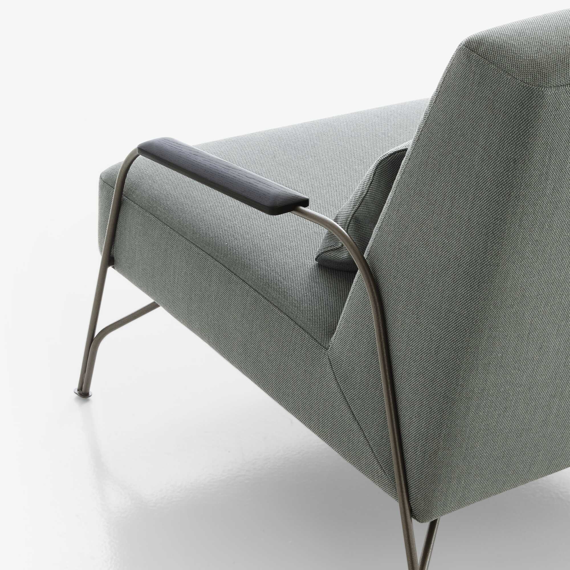 Premium Humphrey Armchair - Modern Upholstered Accent Chair for Living Room, Bedroom & Office - Comfortable Lounge Seating with Sturdy Wooden Legs