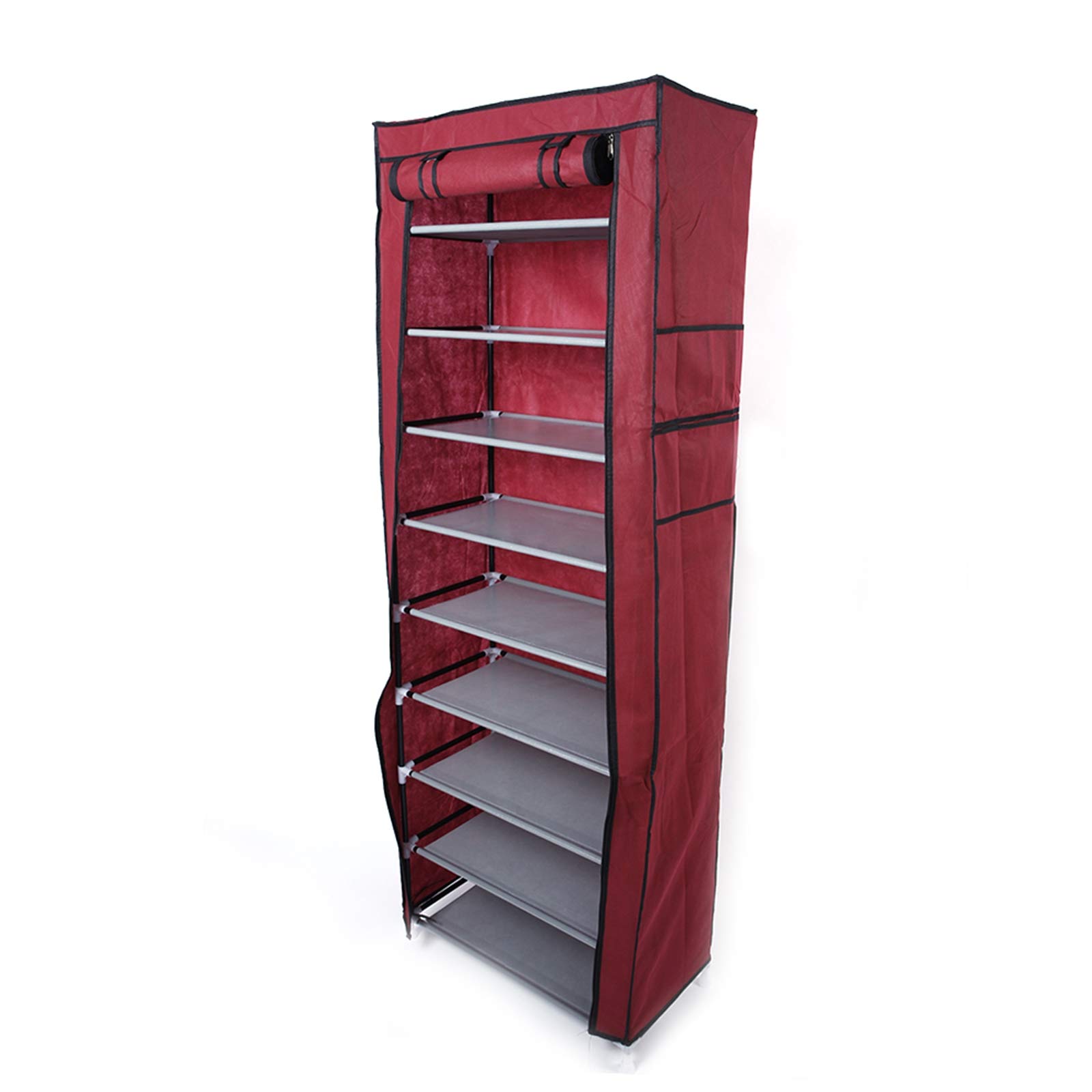 Ochine 6-Tier Double Row Shoe Rack Organizer - Nonwoven Fabric Storage Cabinet Holds 36 Pairs of Shoes - Stackable Portable Shoe Shelf for Closet, Living Room, Bedroom & Hallway - Perfect for Small Spaces & Shoe Organization