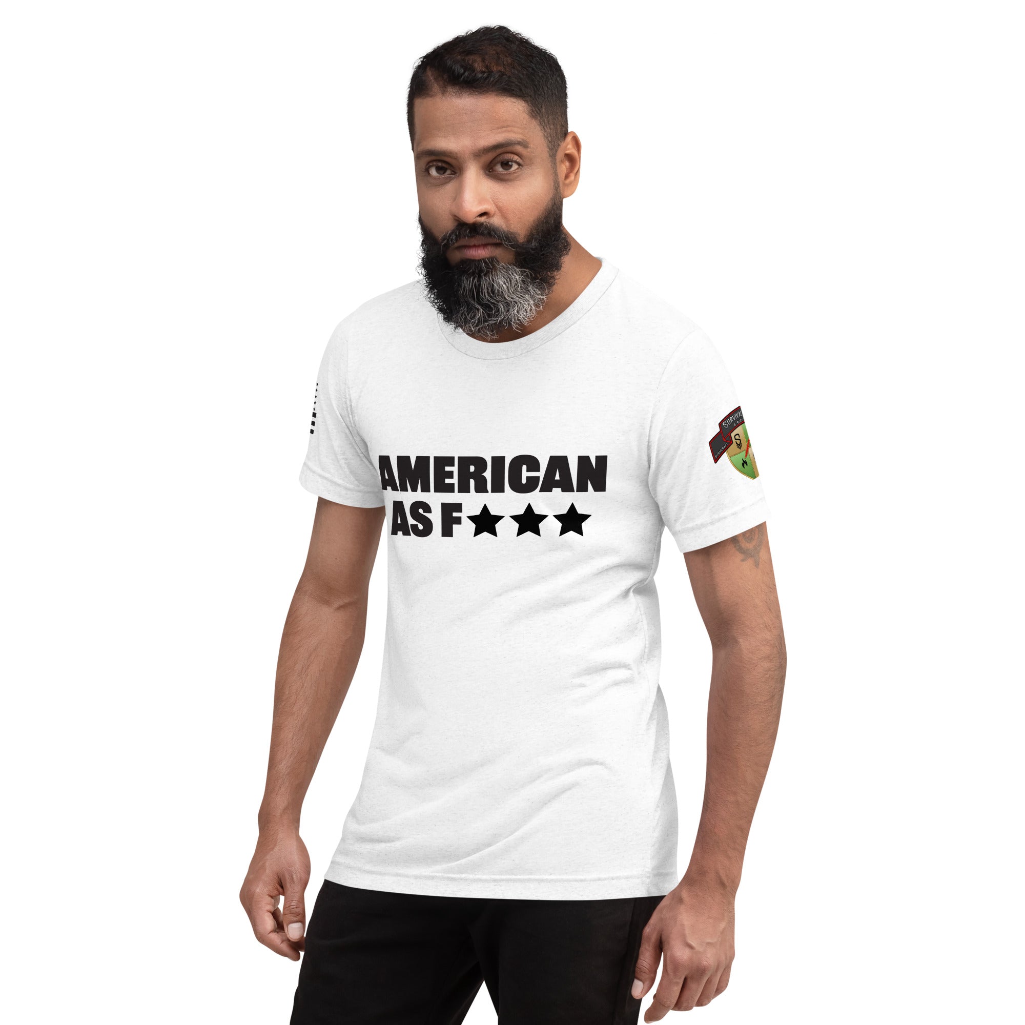 American AF Short Sleeve T-Shirt for Men & Women - Comfortable Cotton Casual Tee - Perfect for Streetwear, Gym, and Everyday Outfits