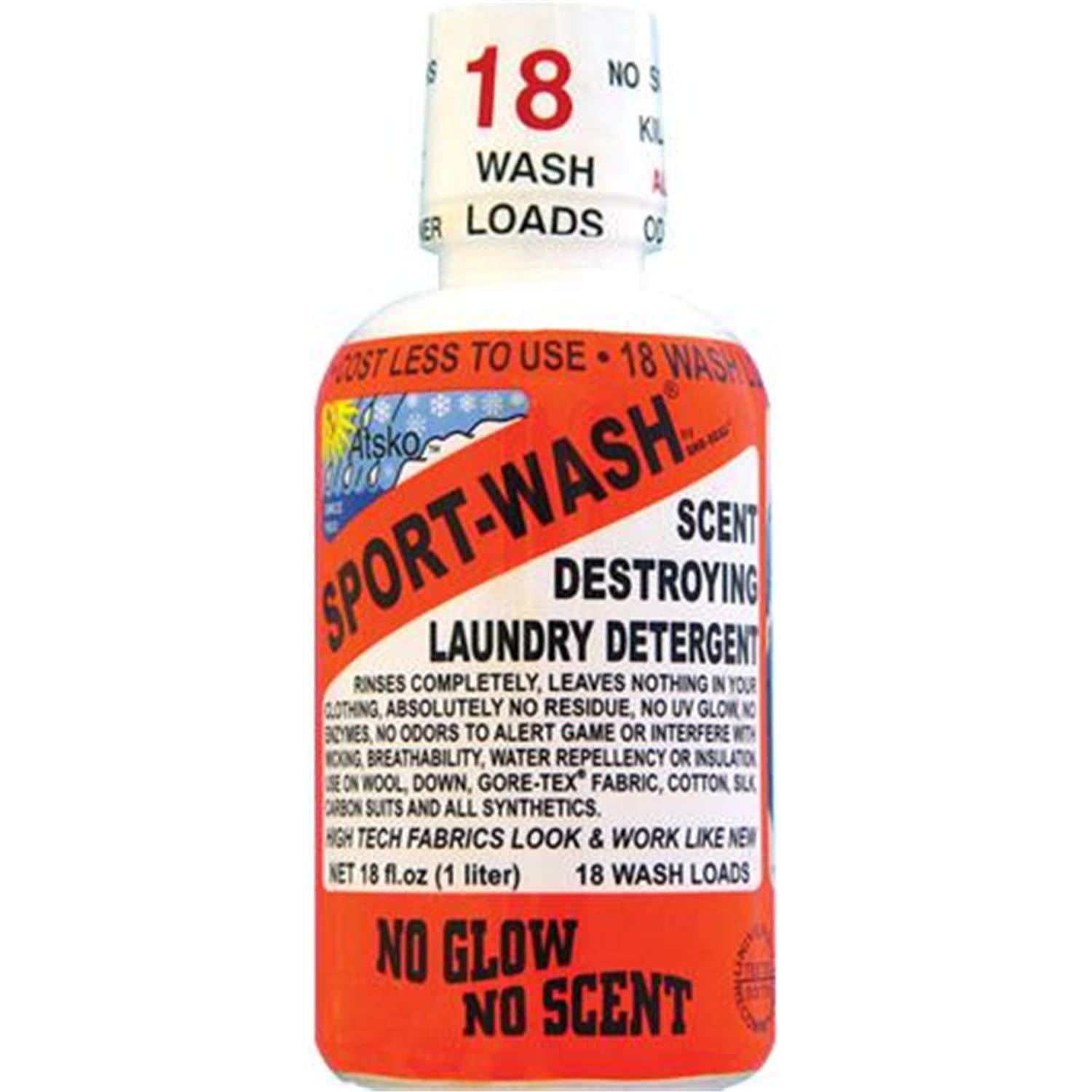 Atsko Sport-Wash Laundry Detergent 64 fl oz - Odor Eliminator for Activewear & Performance Fabrics - Perfect for Gym Clothes, Workout Gear & Athletic Apparel