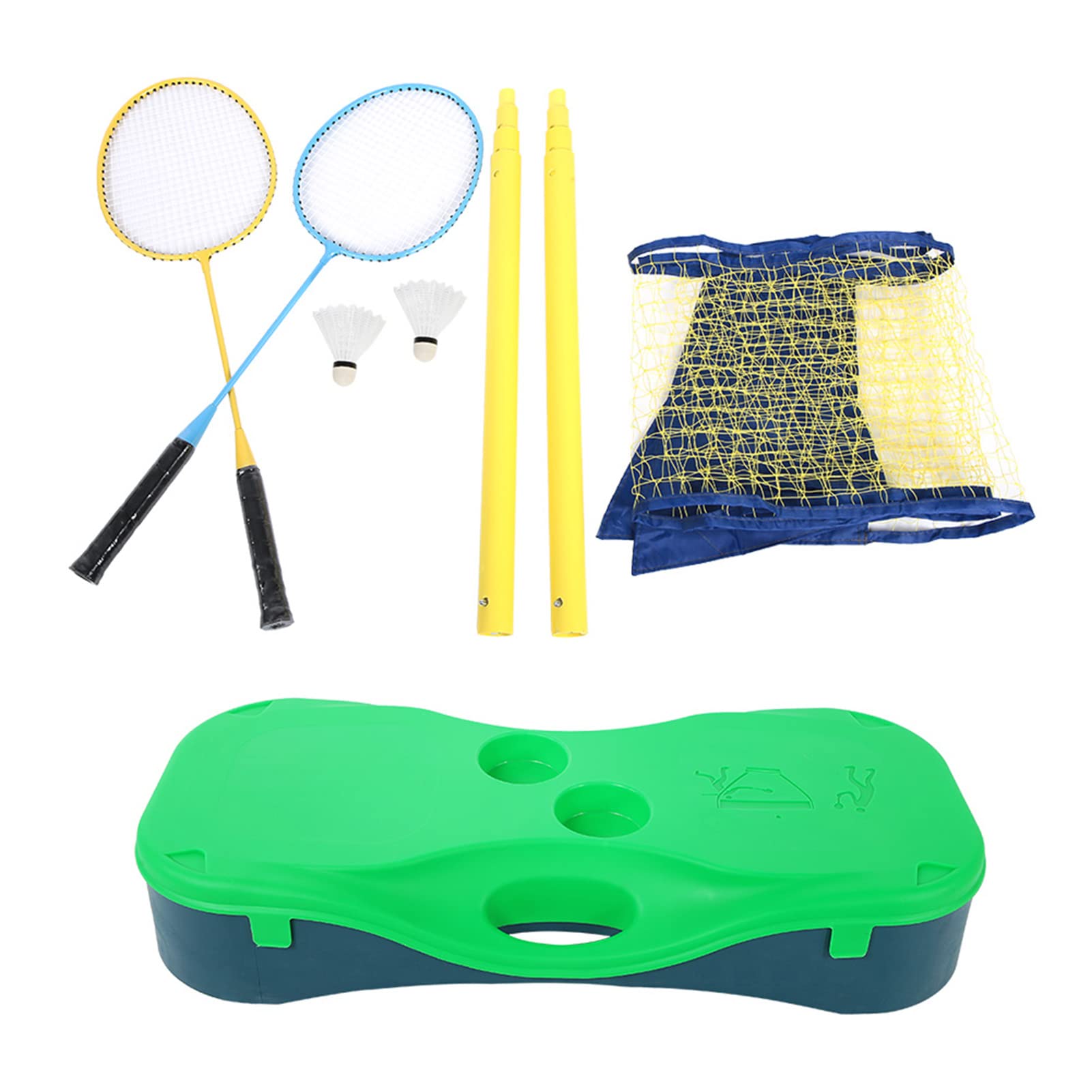 Portable Foldable Badminton Net Set with Adjustable Height - Outdoor & Indoor Sports Equipment for Backyard, Beach, Park, and Gym Games
