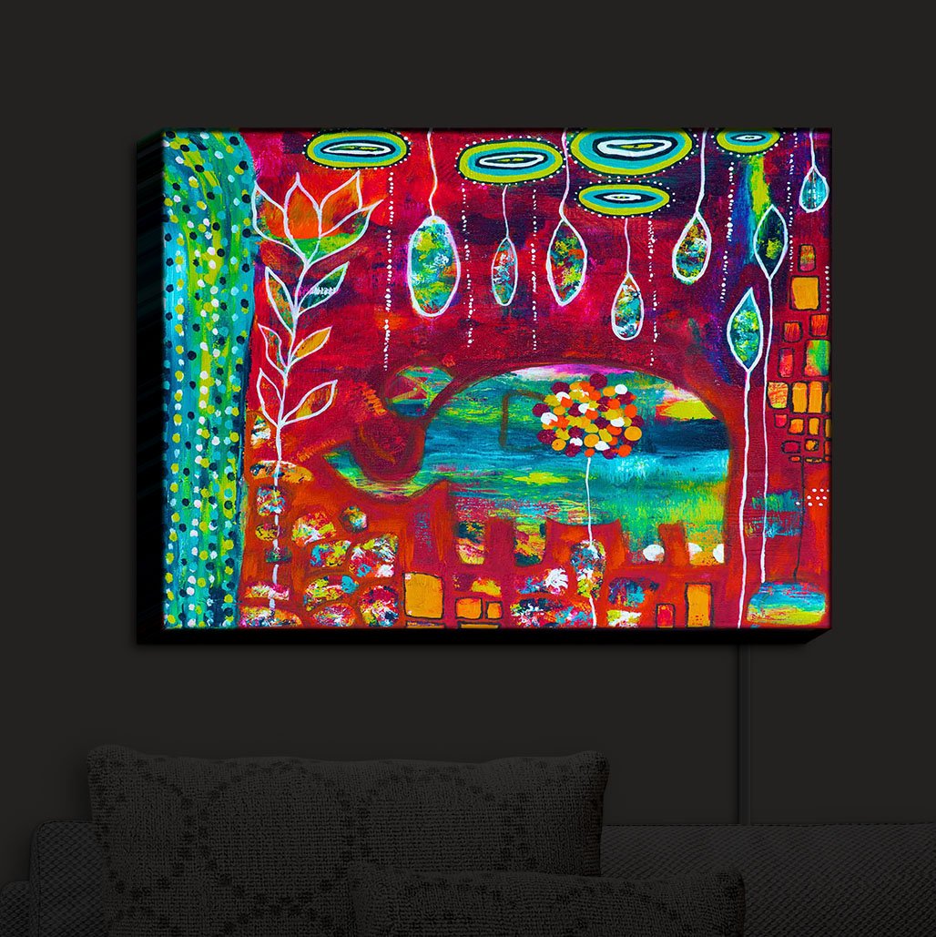 Handmade Illuminated Wall Art - DiaNoche Designs Dual-Purpose Day & Night Light Sconce | Nursery Lighting, Artistic Wall Lamp for Home Decor | Perfect for Bedrooms, Living Rooms & Kids' Rooms