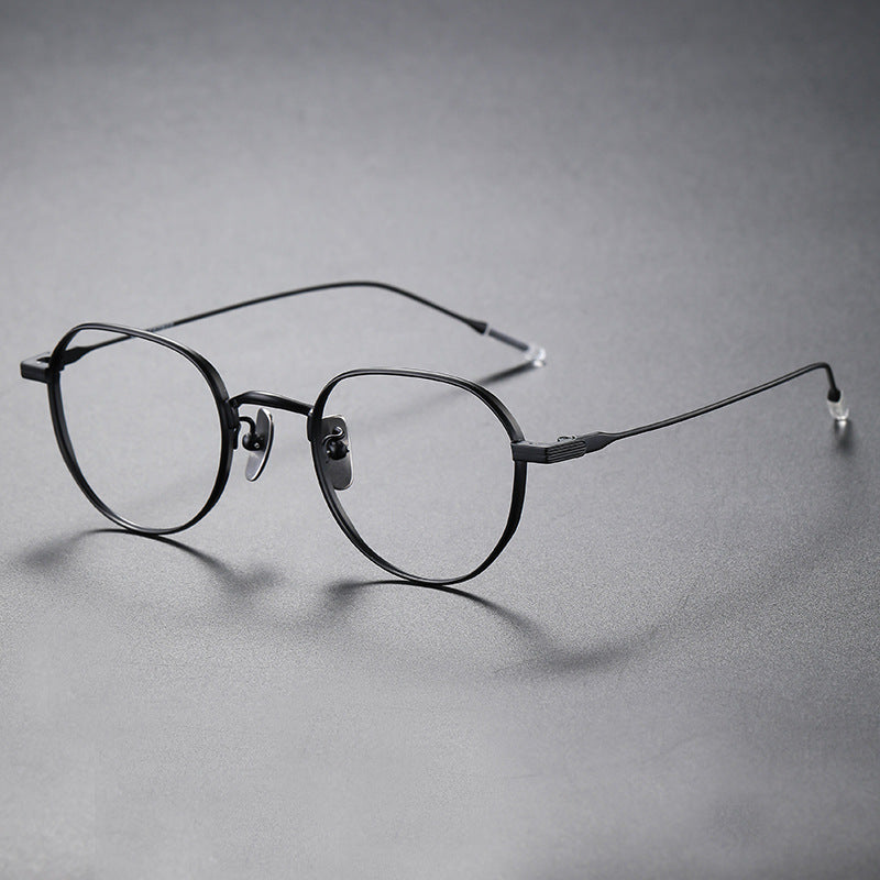 Stylish Titanium Geometric Eyeglass Frames 80803 - Lightweight & Durable for Men & Women - Perfect for Office, Reading & Fashion Accessories