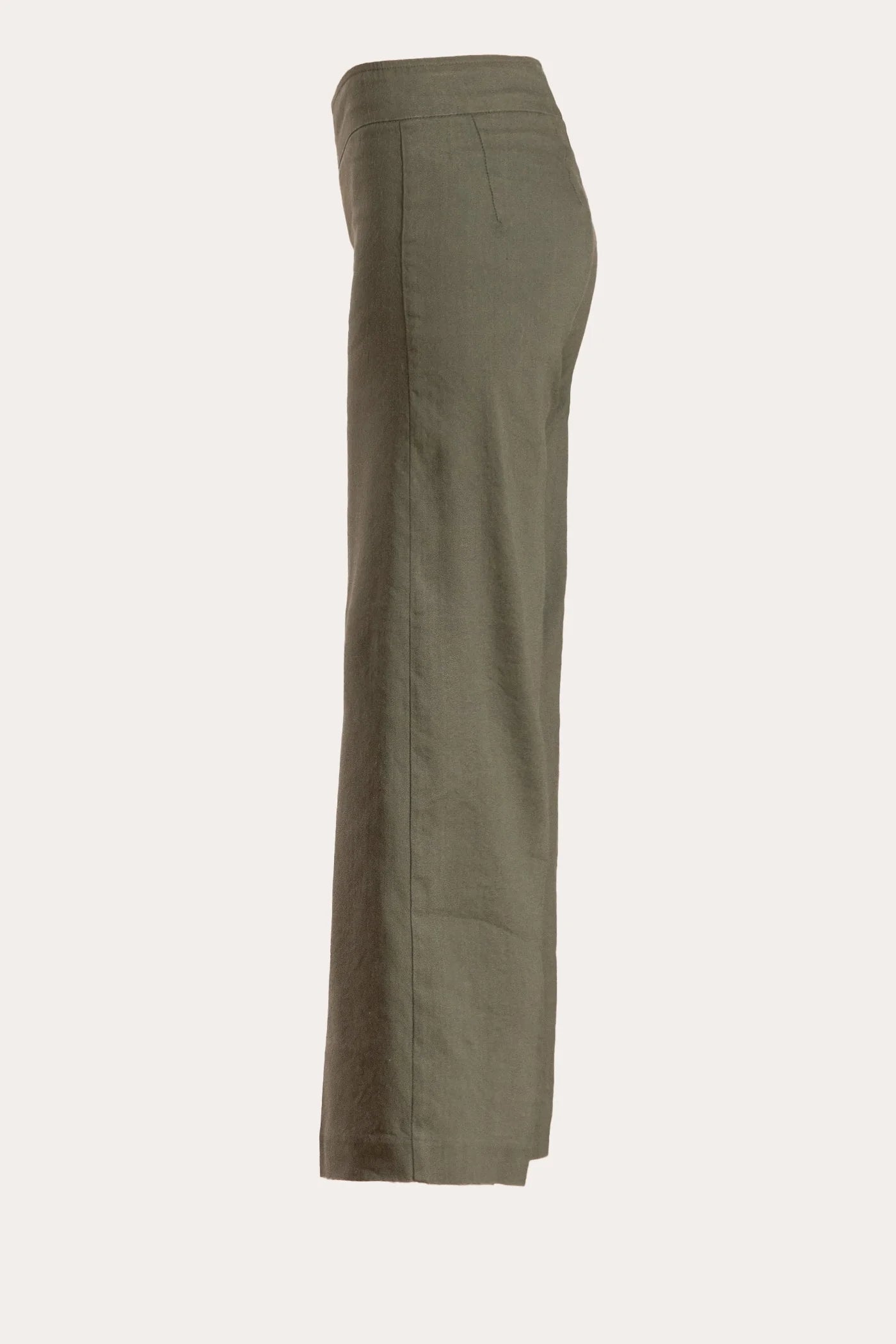 Alex Linen Pants for Women - Olive Green Comfortable Casual Trousers for Summer, Travel & Beach