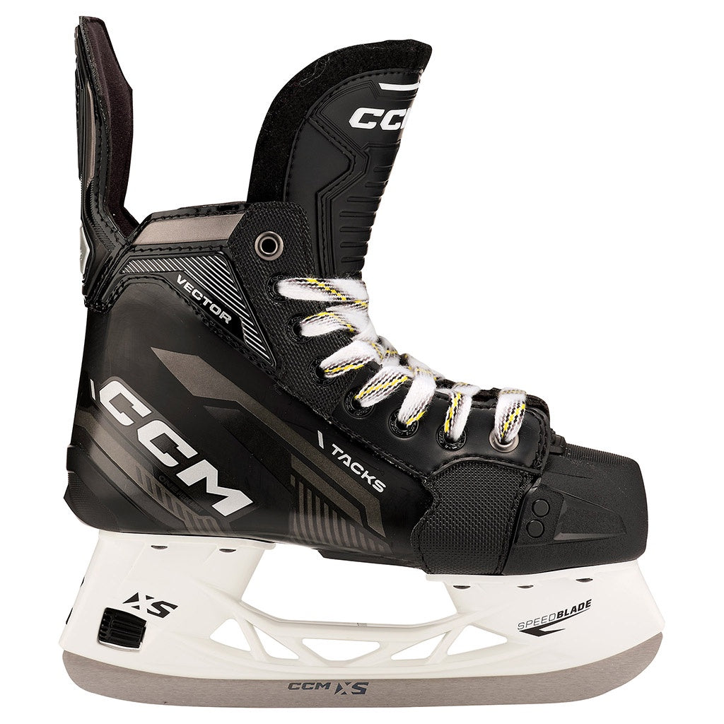 CCM Tacks Vector 2022 Junior Ice Hockey Skates - Lightweight Performance Skates for Youth Players - Perfect for Ice Hockey Practice & Games