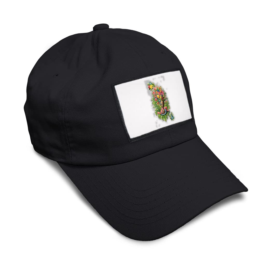Vintage Floral Baseball Cap - Soft Cotton Adjustable Hat with Botanical Flower Design for Women & Men | Perfect for Outdoor Activities, Gardening, and Summer Fashion