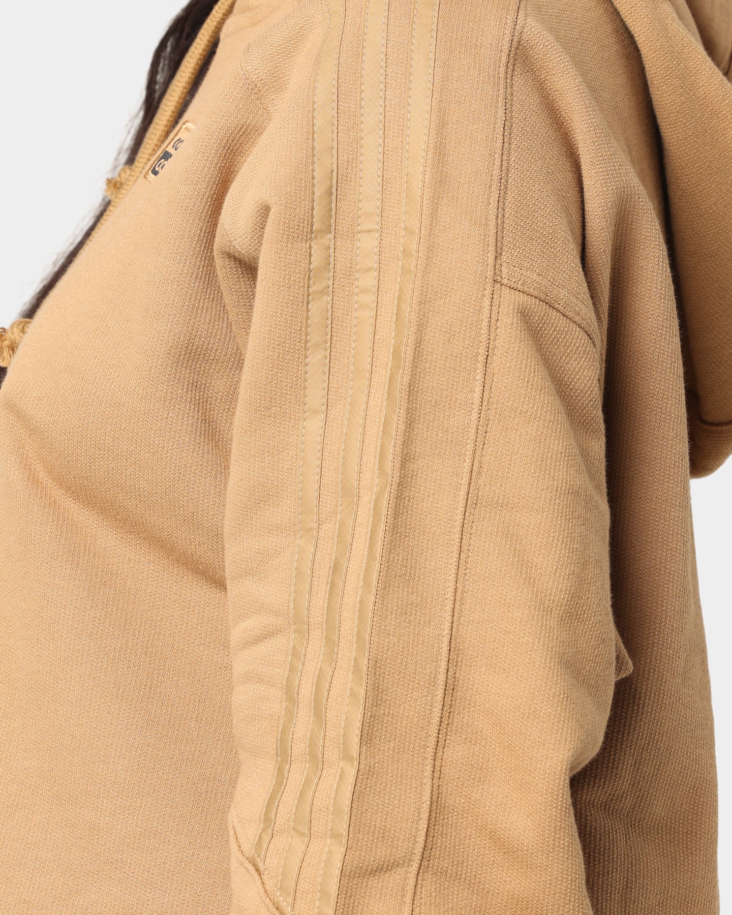 Adidas Women's Hooded Sweatshirt - Soft Fleece Pullover Hoodie for Women, Casual Loungewear & Streetwear (Tan) - Perfect for Gym, Running & Everyday Wear