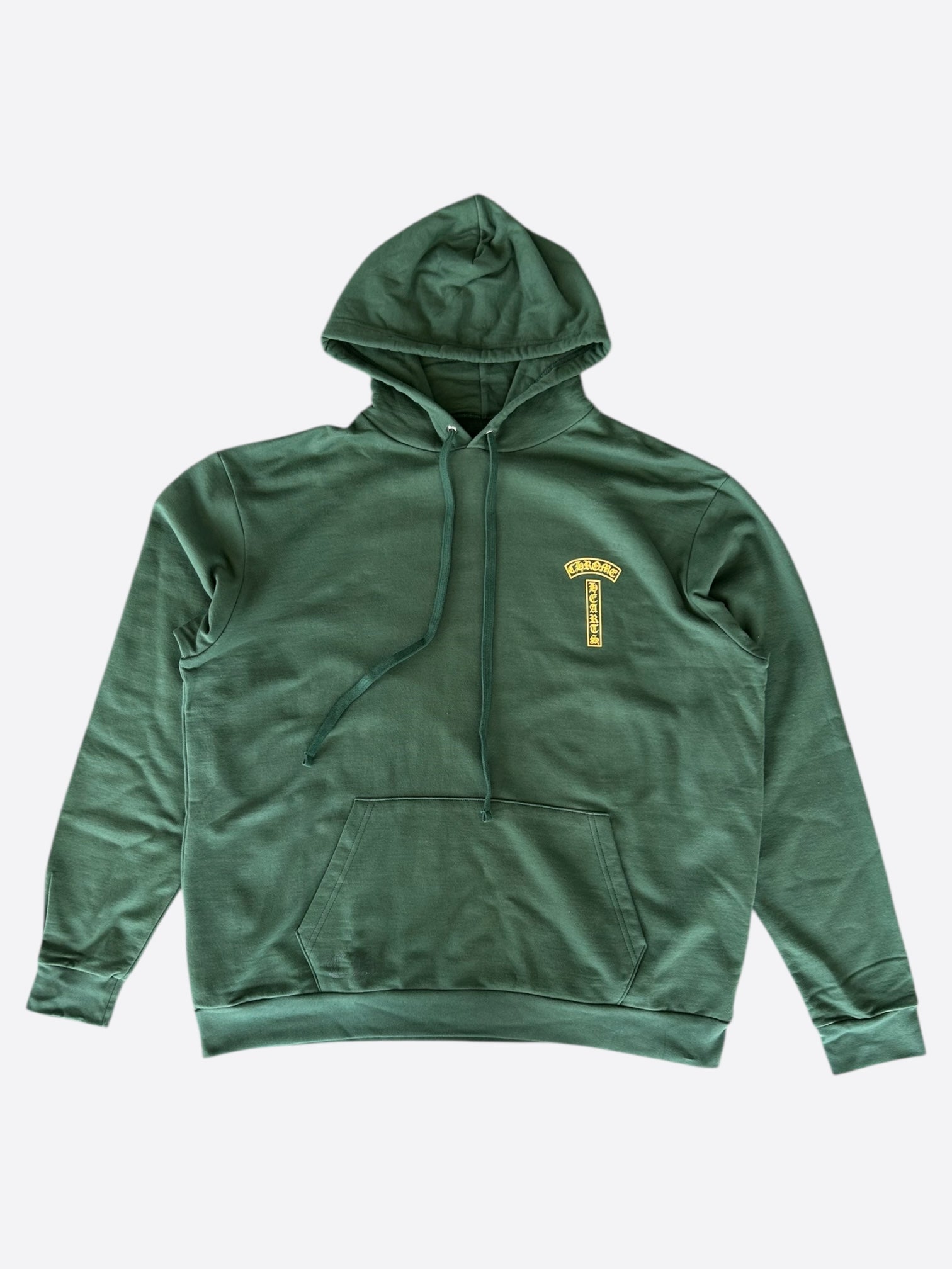 Chrome Hearts Green & Yellow T-Bar Logo Hoodie for Men & Women | Streetwear Fashion | Perfect for Casual Wear & Urban Outfits
