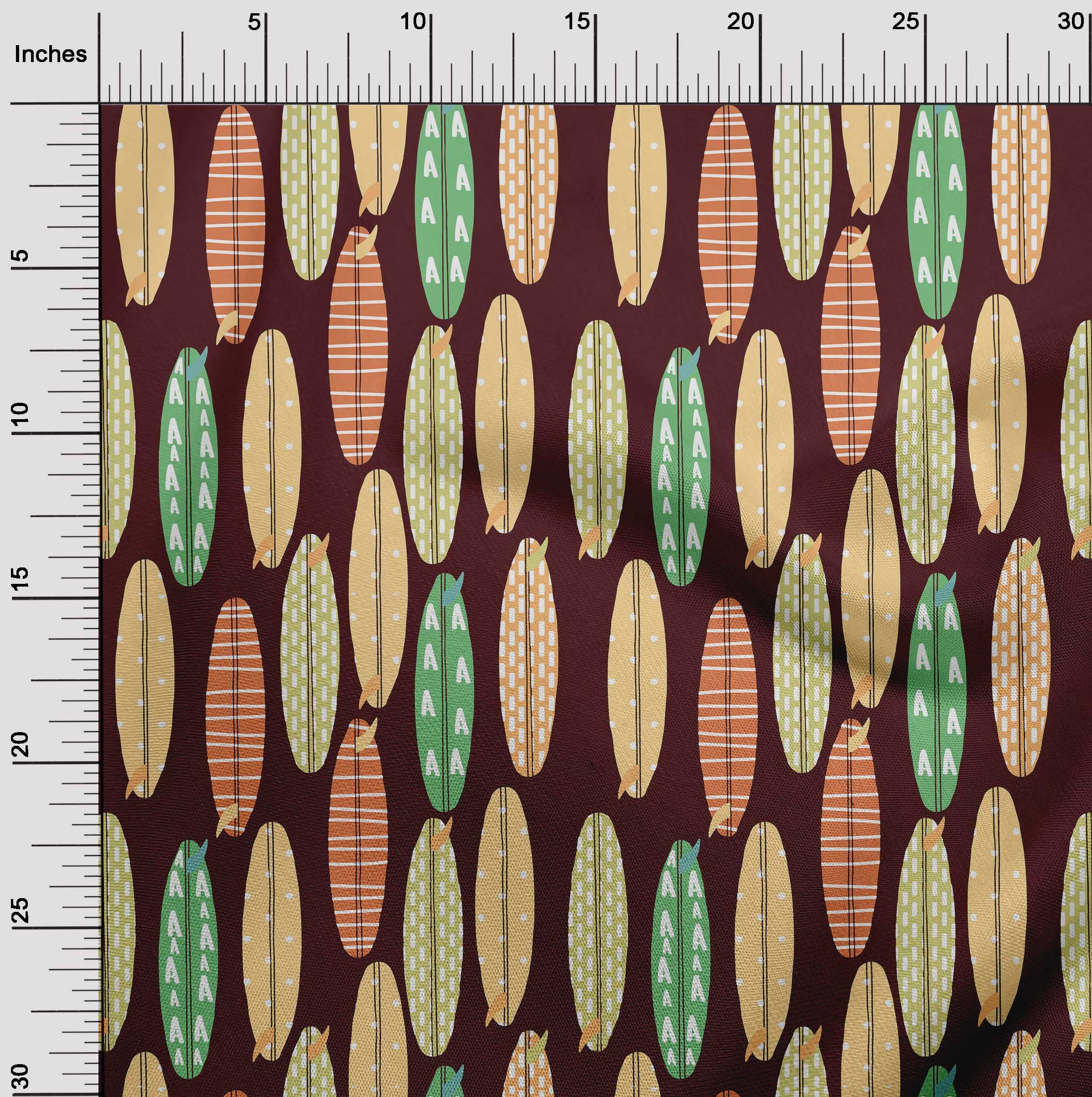 oneOone 60 Inch Wide Viscose Jersey Brown Floral Print Fabric - Soft & Durable Sewing Material for Kids Clothing, Quilting & DIY Crafts