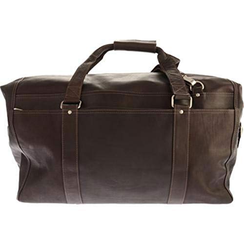 Extra Large Waterproof Duffle Bag with Multiple Zip Pockets - Chocolate Brown Travel Duffel for Gym, Sports, Weekend Trips & Outdoor Adventures