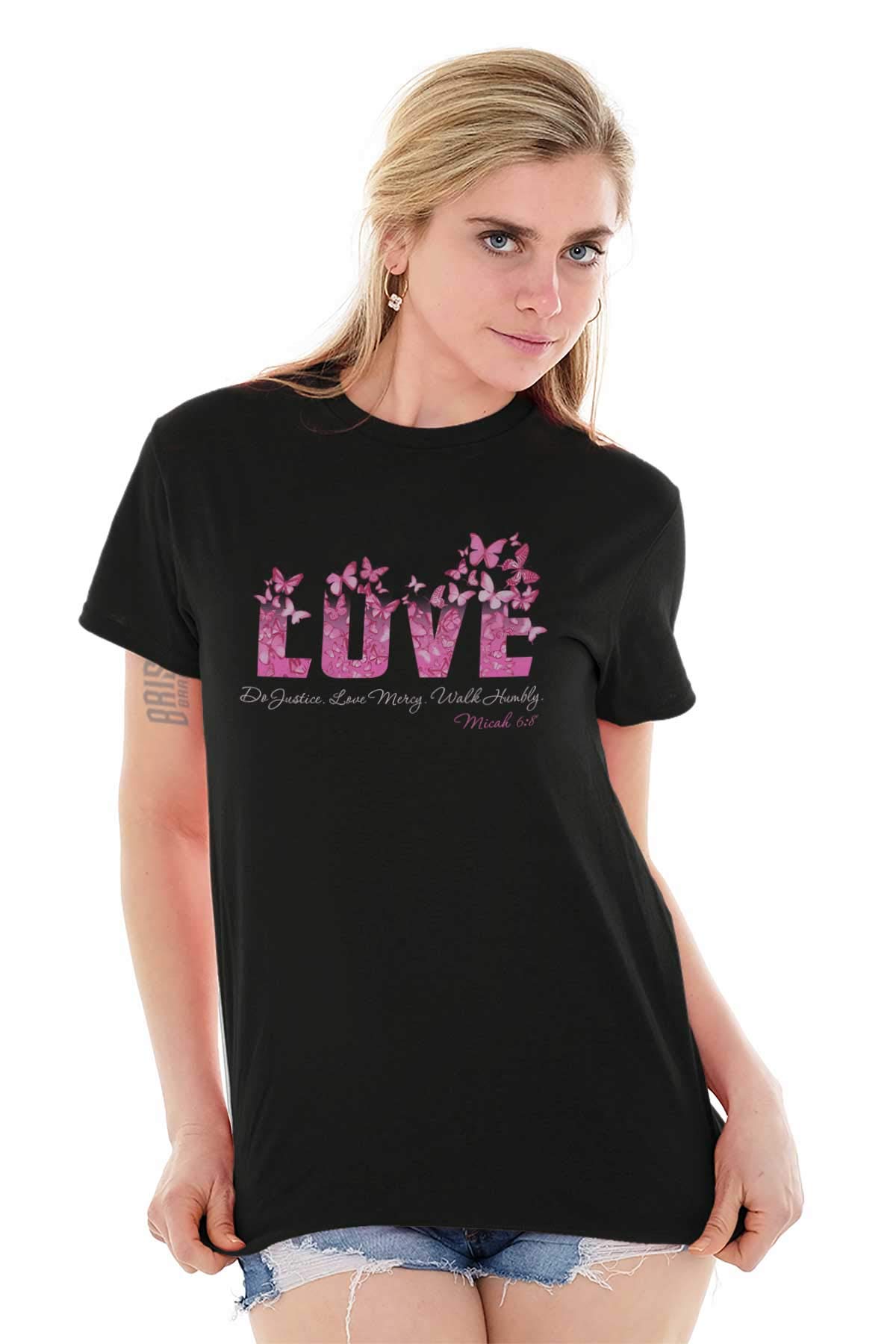 Bible Verse Love Quote Women's Graphic Tee - Church & Casual Wear