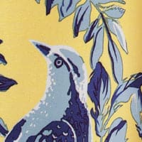 Farmhouse Style Blackout Curtains with Bird & Flower Design - Thermal Insulated Grommet Window Panels for Living Room & Bedroom - Noise Reducing & Energy Saving Home Decor