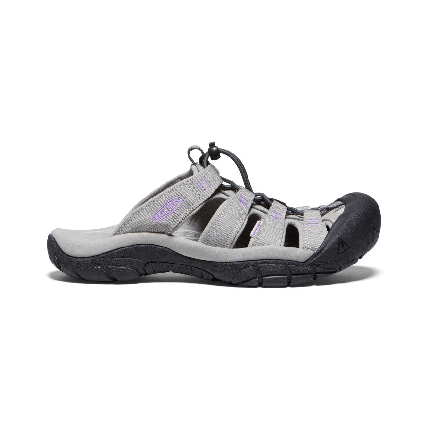 Women's Newport Slide Sandals - Comfortable Drizzle & English Lavender Color | Perfect for Beach, Poolside, and Summer Casual Wear