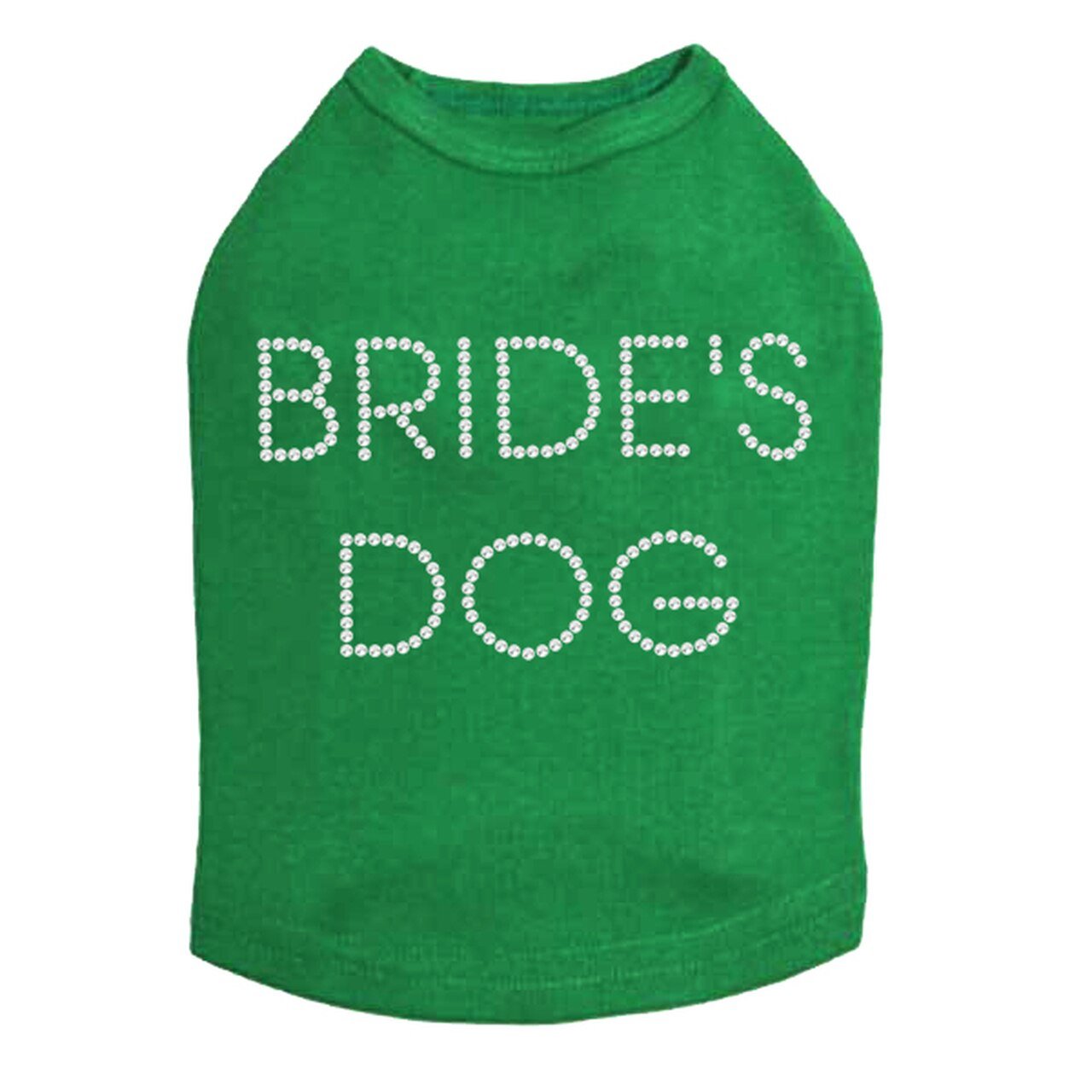 Sparkling Rhinestone Dog Tank Top for Bride - Elegant Pet Wedding Outfit in Multiple Colors - Perfect for Bridal Showers, Pet Weddings & Photo Shoots