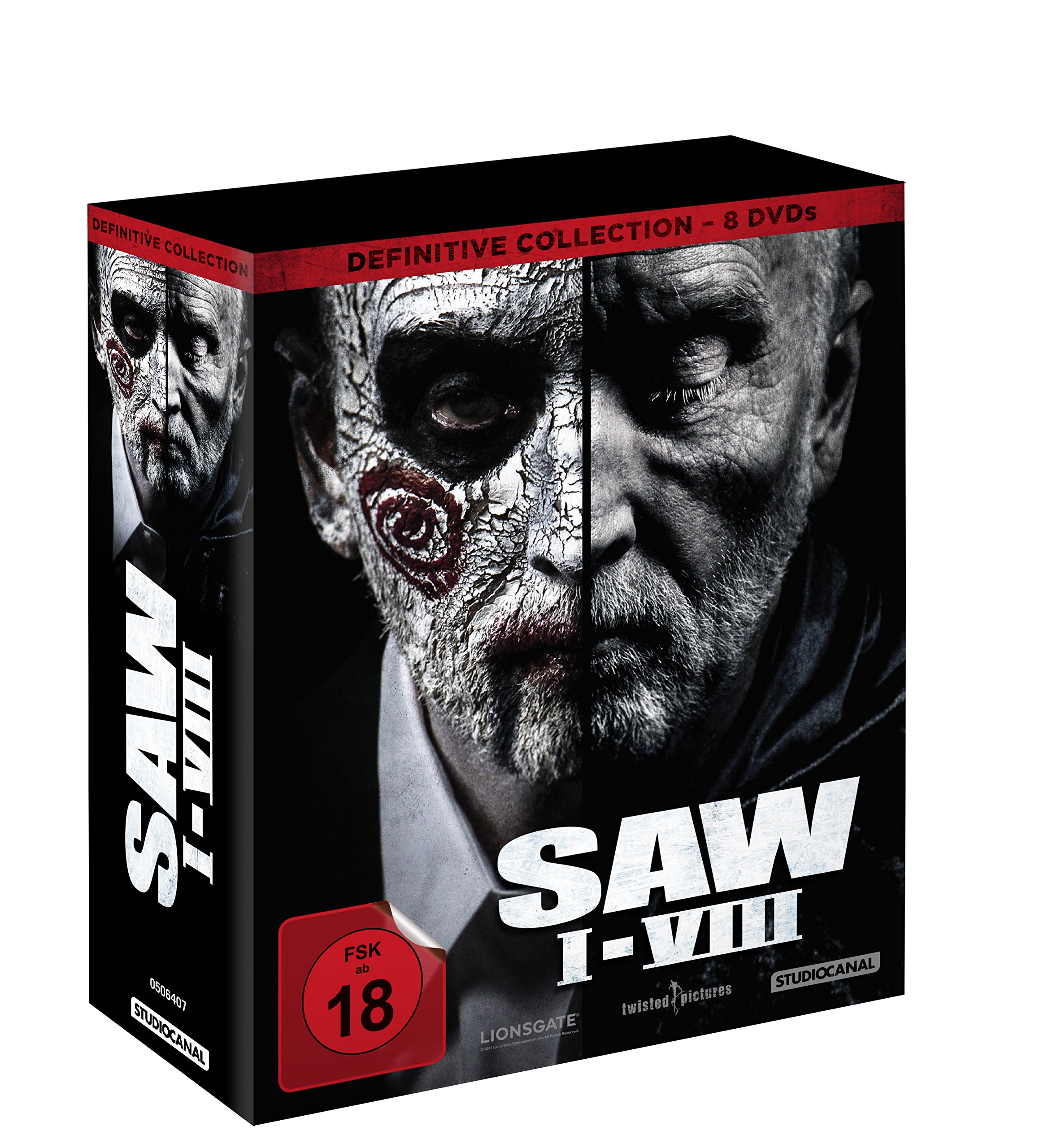 SAW I-VIII Complete Movie Collection - Horror Thriller Film Series for Halloween & Movie Nights