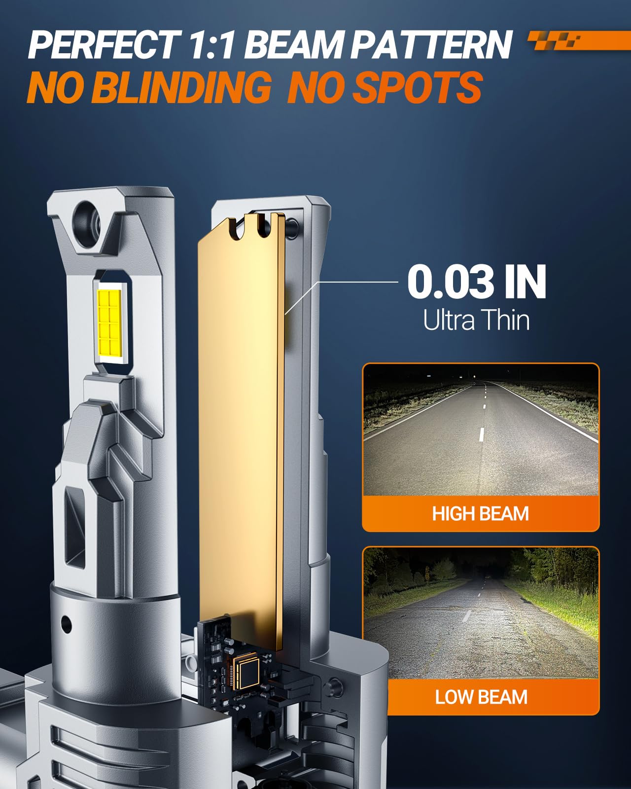 SEALIGHT Scoparc H11/HB3 LED Bulbs - Super Bright 6500K Cool White, 60,000+ Hours Lifespan, Plug & Play Installation in 3 Minutes (2-Pack) - Perfect for Car Headlights, Fog Lights & Off-Road Vehicles