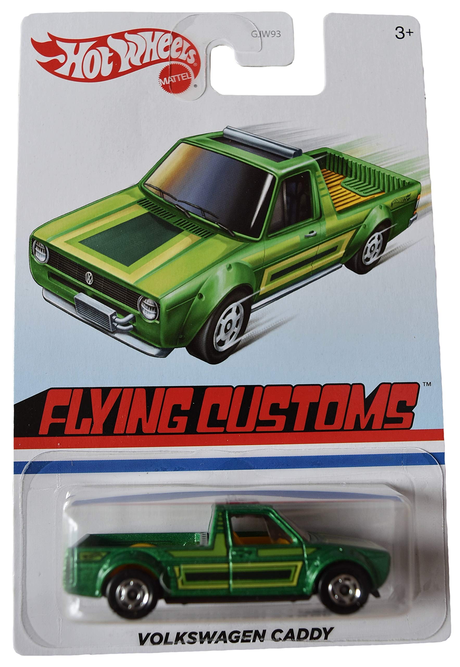 Hot Wheels Flying Customs Volkswagen Caddy Die-Cast Toy Car - Green Collectible for Kids & Adults - Perfect for Play, Display & Racing Scenes