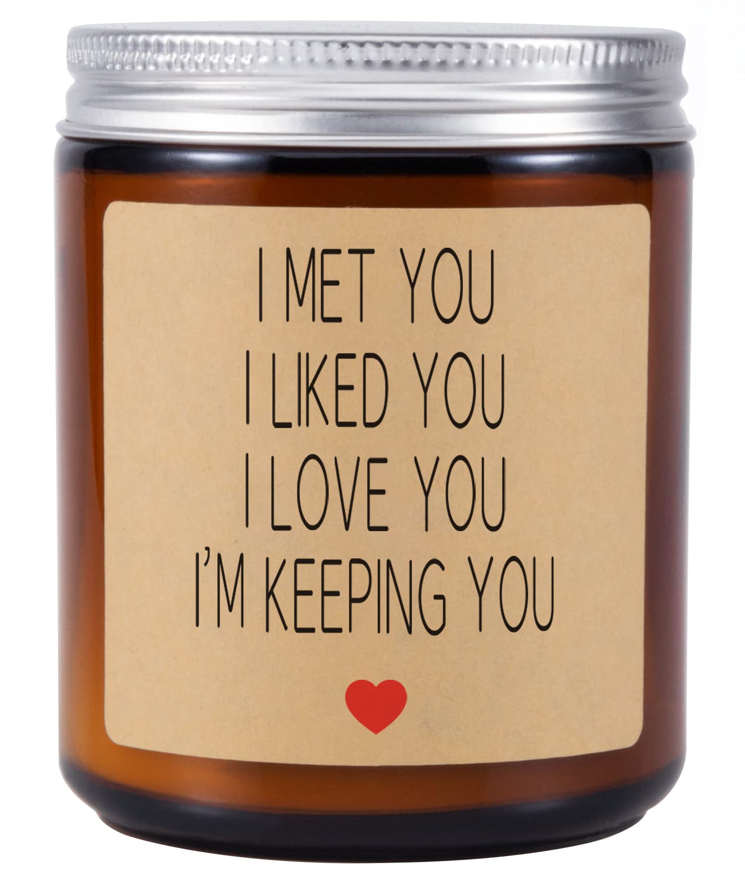Funny 'I Love You' Scented Candle - Romantic Gifts for Husband, Boyfriend & Fiancé - Perfect Anniversary & Birthday Present for Couples - Ideal for Date Nights, Relaxation & Home Decor