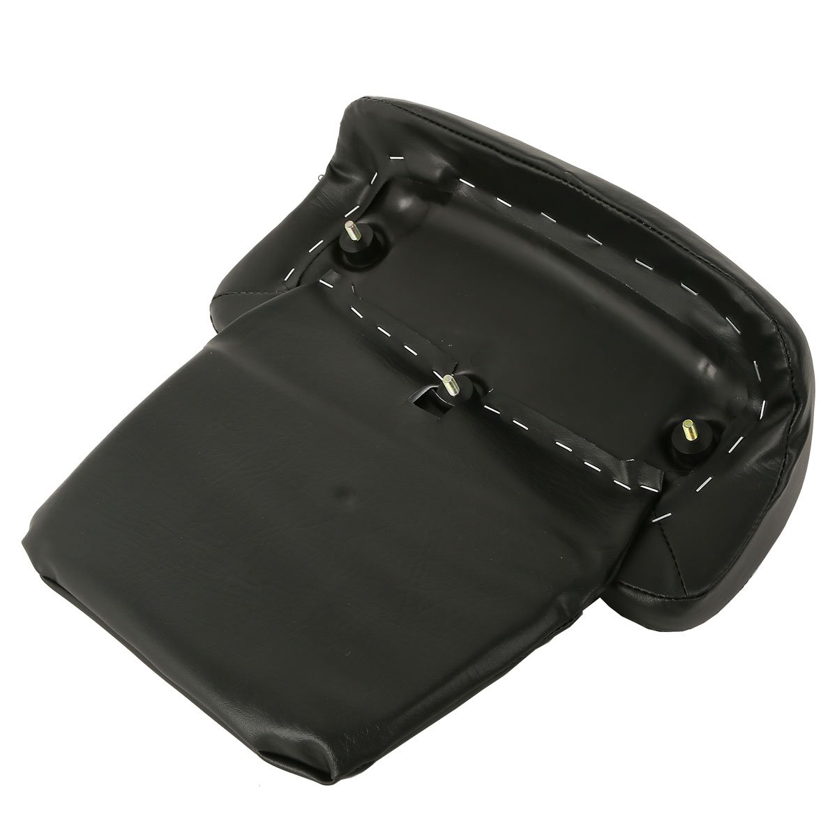 XMT-MOTO Chopped Tour Pack Luggage with Backrest Pad & Fitted Lining + Two-Up Mounting Rack for Harley Davidson Touring (Road King, Road Glide, Street Glide & Select CVO Models 2014-2023) - Perfect for Long-Distance Motorcycle Trips & Comfortable Riding