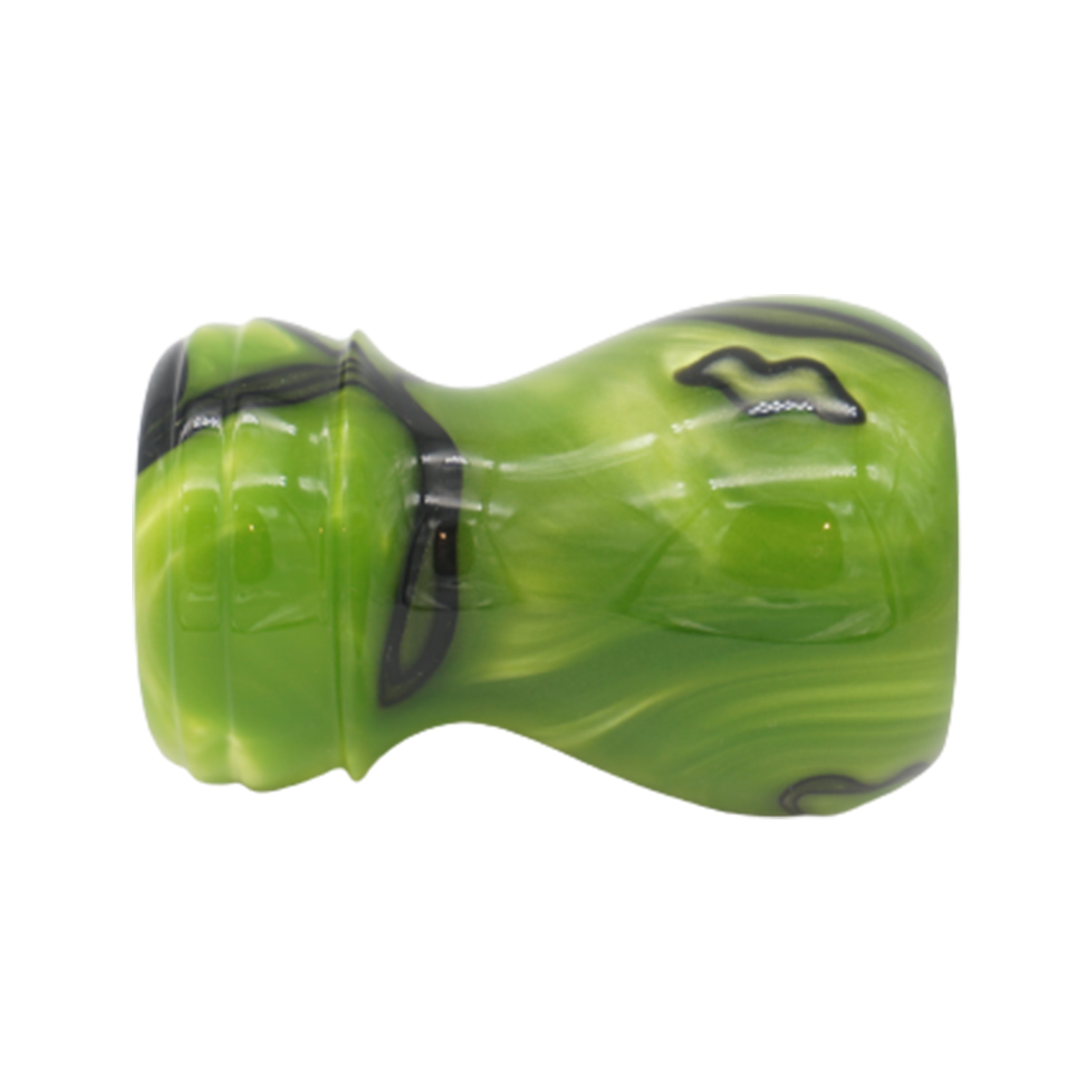 Premium Toxic Green Handcrafted Shaving Brush Handle - Fits 24mm & 26mm Knots - Perfect for Wet Shaving, Grooming Kits & Luxury Bathroom Accessories