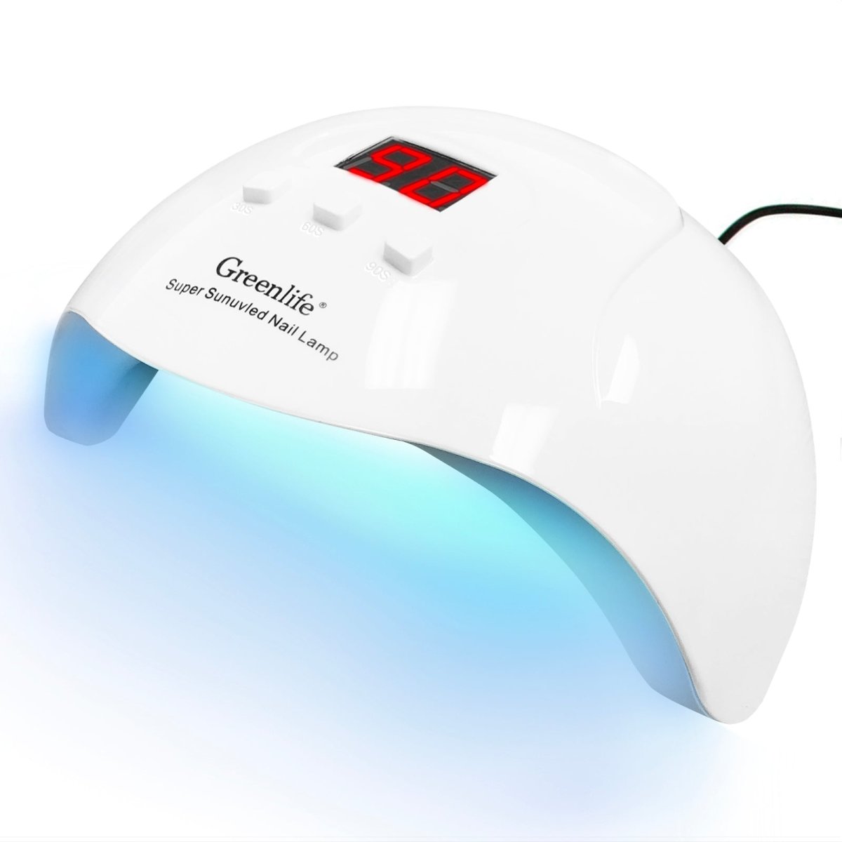 Greenlife 54W UV LED Nail Gel Dryer Lamp - Professional Salon Quality Manicure & Pedicure Light for Fast Curing - Perfect for Home Nail Art, Gel Polish, Acrylic Nails and DIY Beauty Care