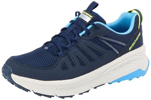 Marineblaues Synthetik Textil mit Blauem Rand