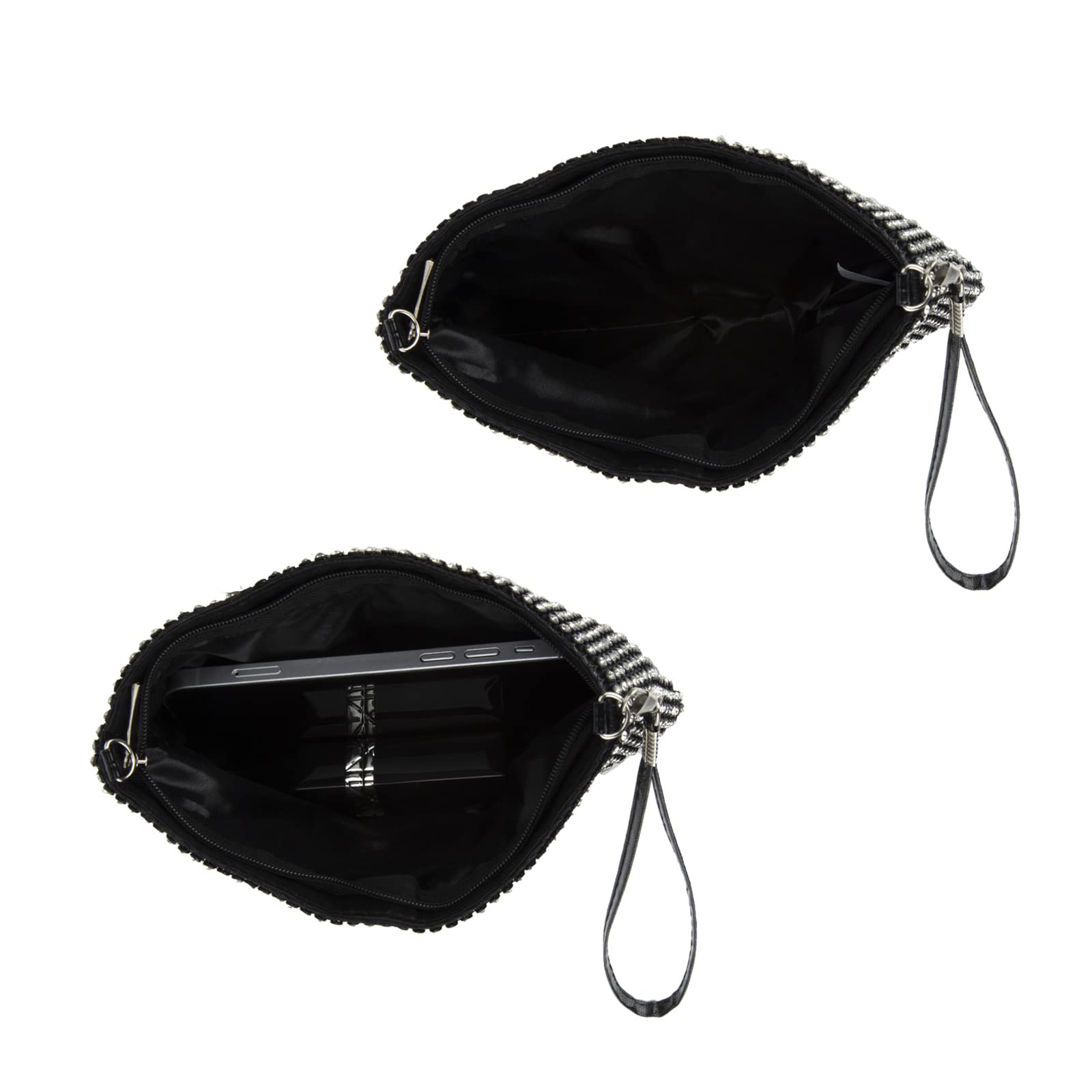 Sparkling Crystal Mesh Clutch Purse for Women - Elegant Evening Wristlet Bag with Phone Pocket | Perfect for Parties, Weddings & Special Occasions