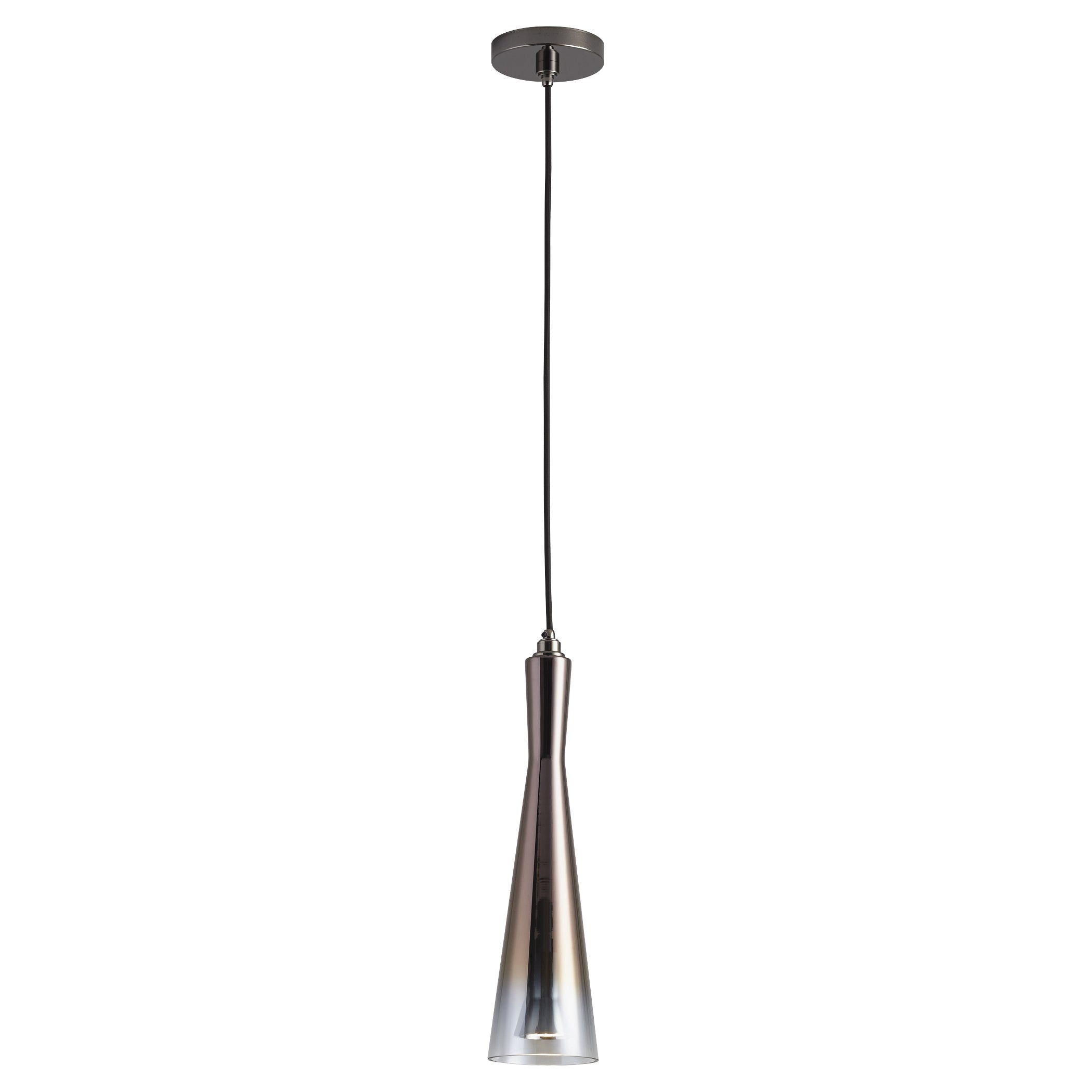 Oxygen Cornet 3 651 2018 Modern Pendant Light Fixture in Gunmetal with Coffee Ombre Finish - Perfect for Dining Room, Kitchen Island, or Living Room Lighting