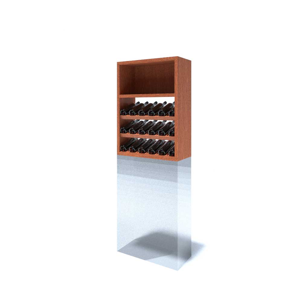 6-Tier 18-Bottle Stackable Wine Rack - Space-Saving Organizer for Kitchen, Pantry, or Bar Storage