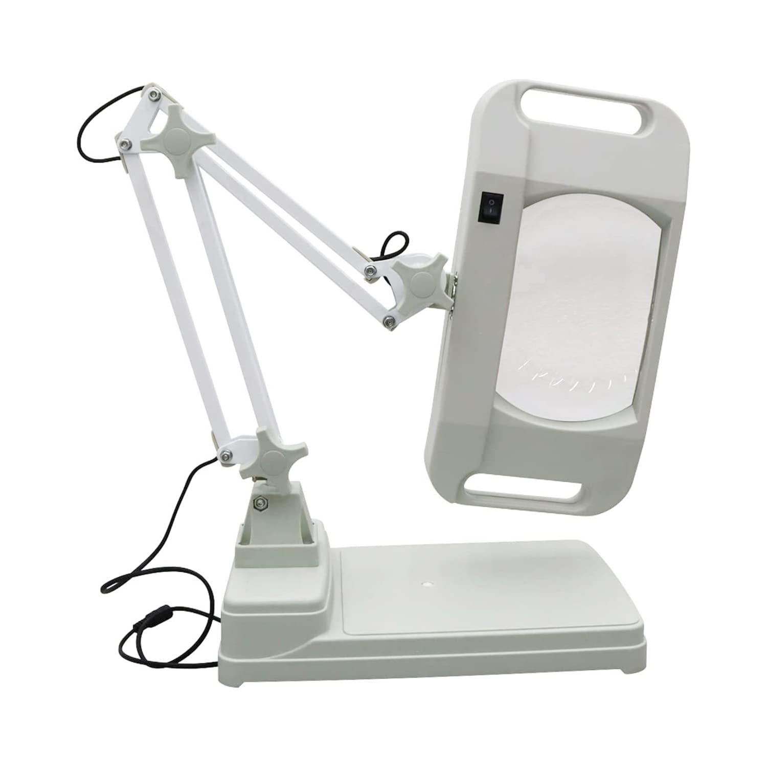 INTBUYING 110V LED Magnifying Lamp with Daylight Brightness - 5X Magnification for Reading, Crafts, Workbench & Hobby Projects | Ideal for Jewelry Making, Watch Repair & Detailed Work
