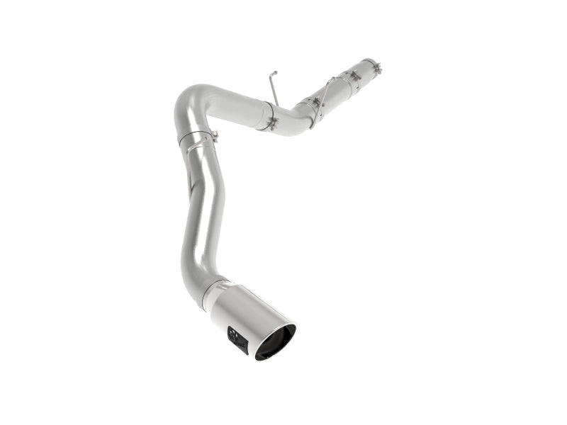 aFe ATLAS 5-Inch DPF Back Aluminum Steel Exhaust System with Polished Tip for 2019-2020 Ram Diesel Trucks L6 6.7L (Turbo Diesel) - Enhanced Performance & Sound for Off-Road & Towing
