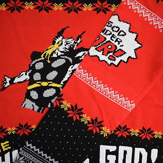 Thor Jumper Ugly Christmas Sweater 2XS - Festive Holiday Pullover for Marvel Fans, Christmas Parties & Family Gatherings